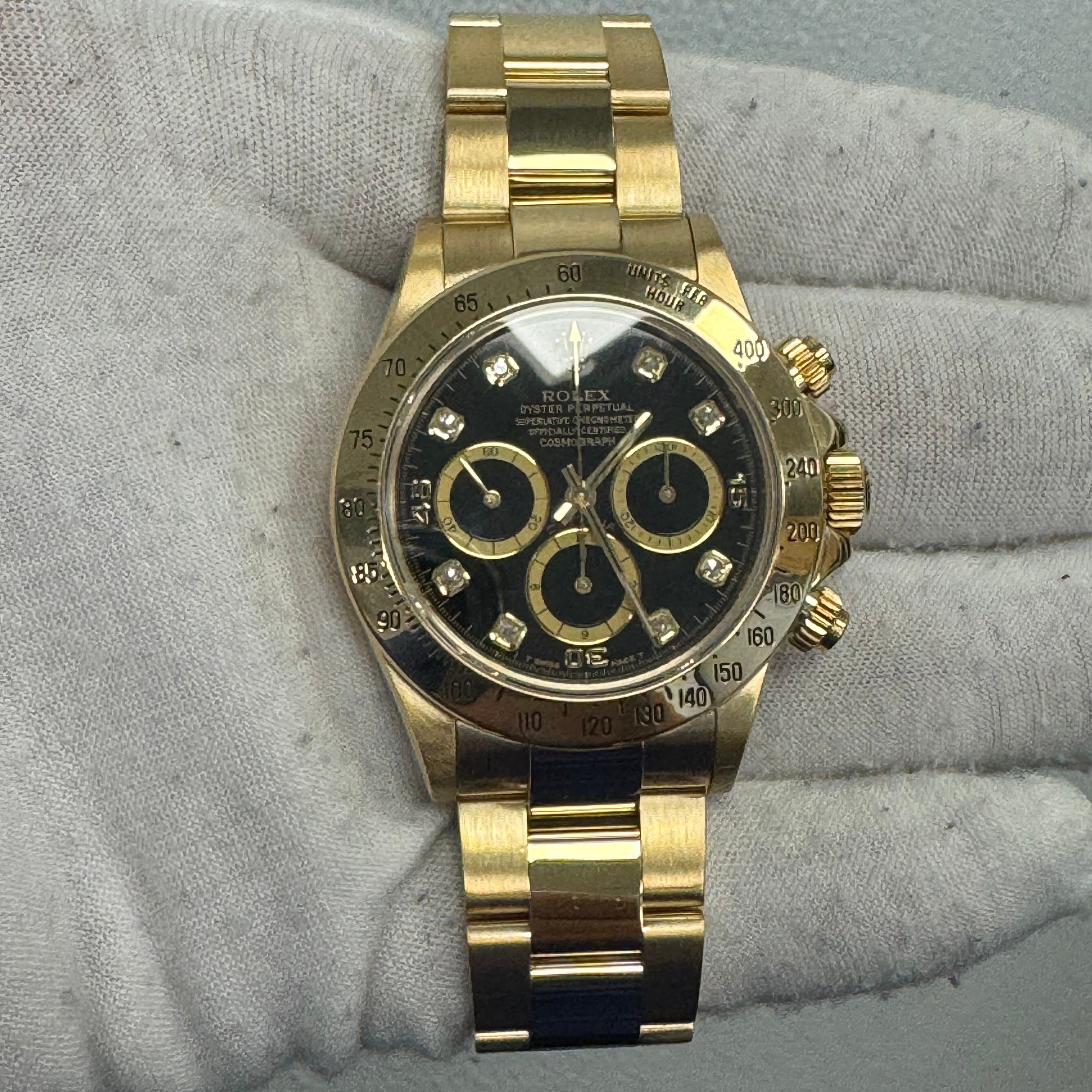 Rolex Daytona 40mm Black Dial Ref# 16528 - Happy Jewelers Fine Jewelry Lifetime Warranty
