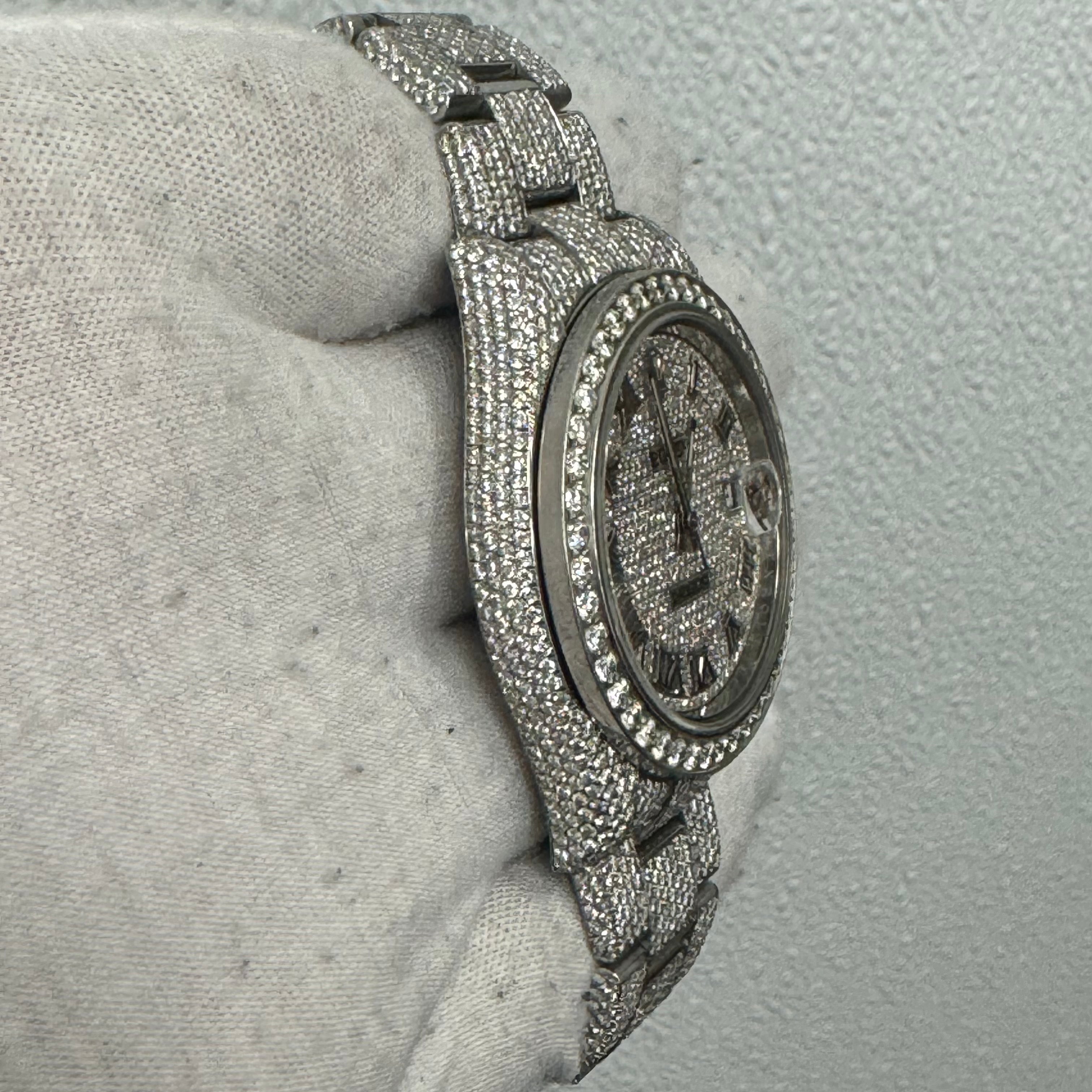 Rolex Datejust 41mm Iced Out Watch Ref# 116300 - Happy Jewelers Fine Jewelry Lifetime Warranty