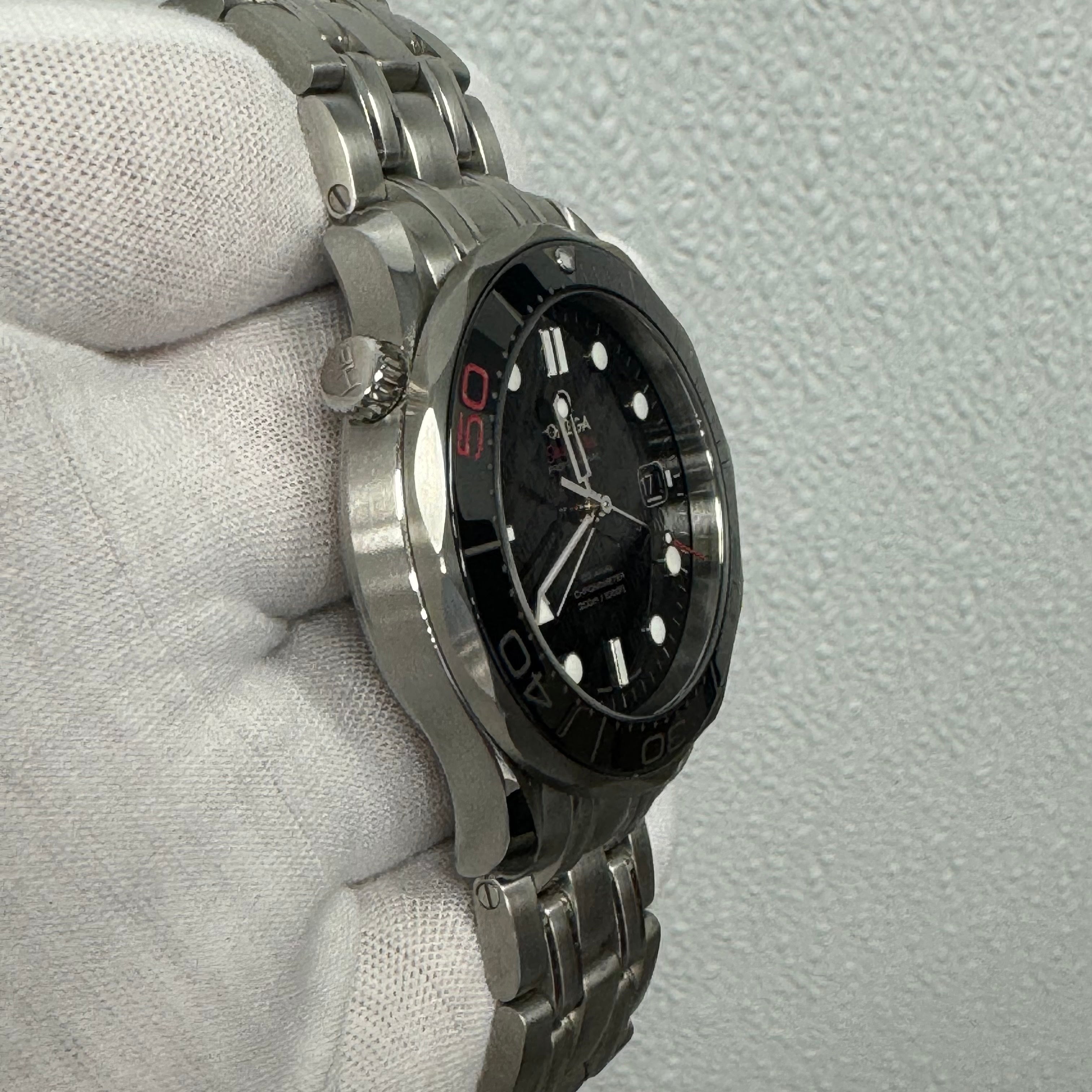 Omega Seamaster "007" 42mm Black Dial Watch Ref# 212.30.36.20.51.001 - Happy Jewelers Fine Jewelry Lifetime Warranty