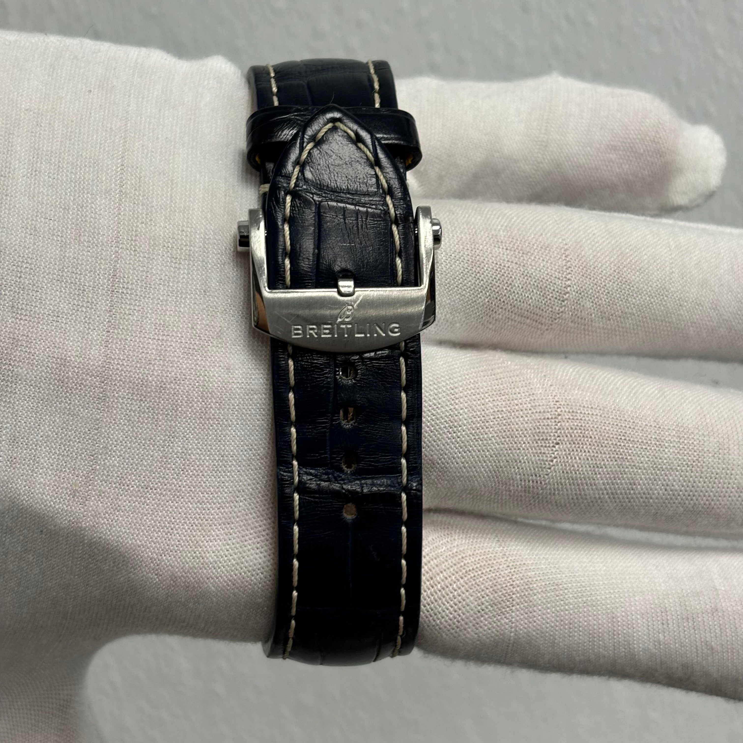 Breitling Premier Bentley Mulliner Stainless Steel 42mm Silver Chronograph Dial Watch Ref# AB0118 - Happy Jewelers Fine Jewelry Lifetime Warranty