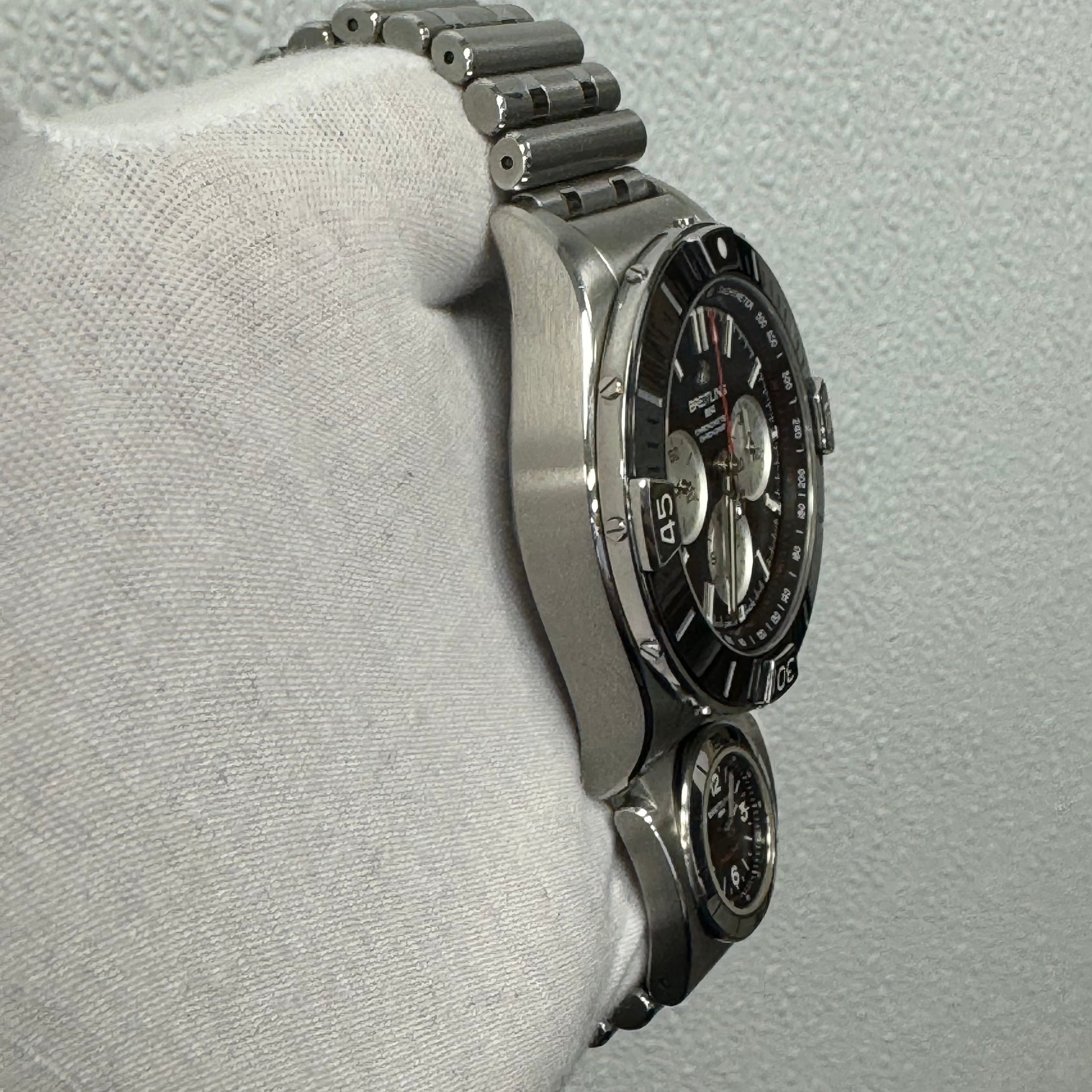 Breitling Super Chronomat 44mm Black Dial Watch Ref# AB0136 - Happy Jewelers Fine Jewelry Lifetime Warranty