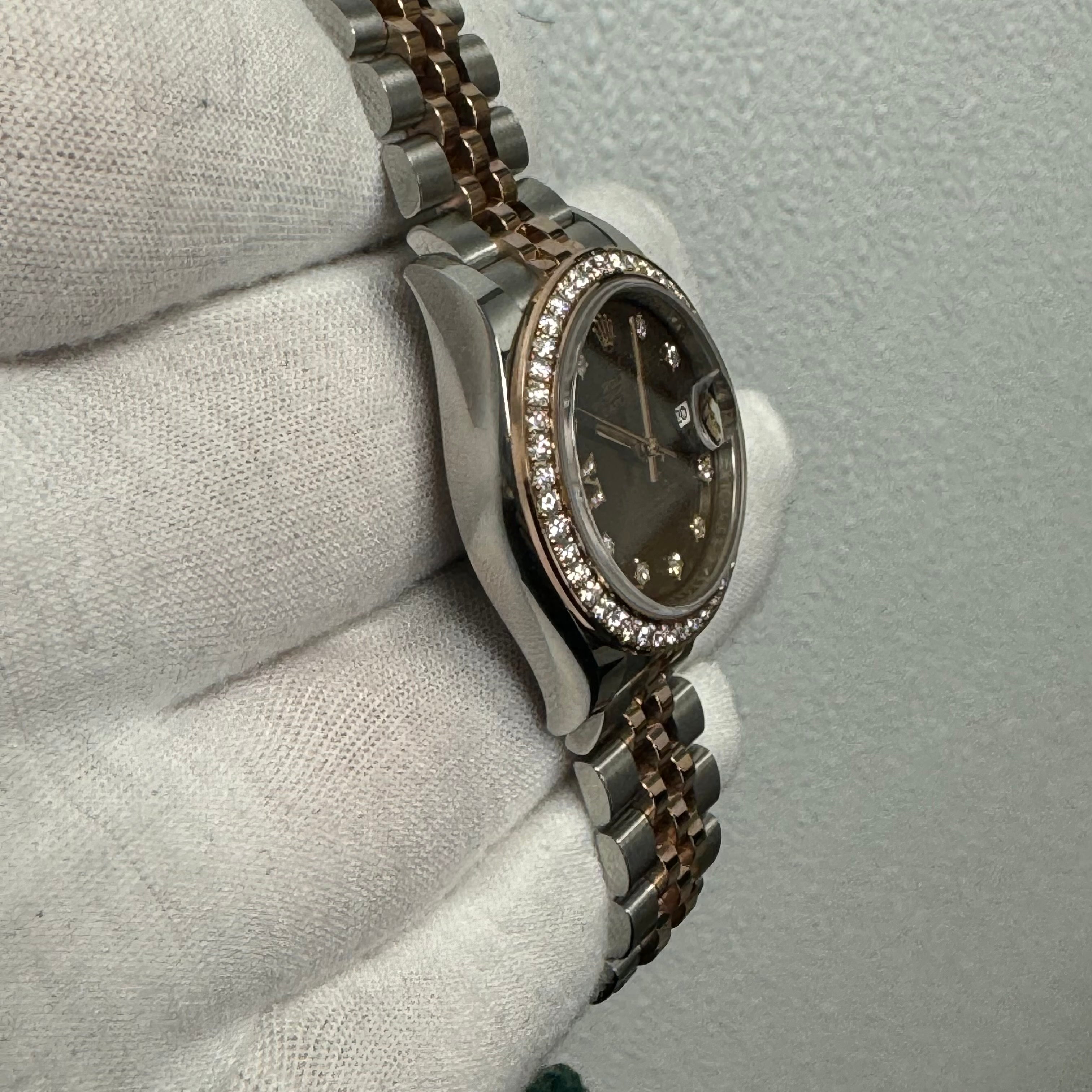 Rolex Datejust 28mm Brown Dial Watch Ref# 279381RBR - Happy Jewelers Fine Jewelry Lifetime Warranty