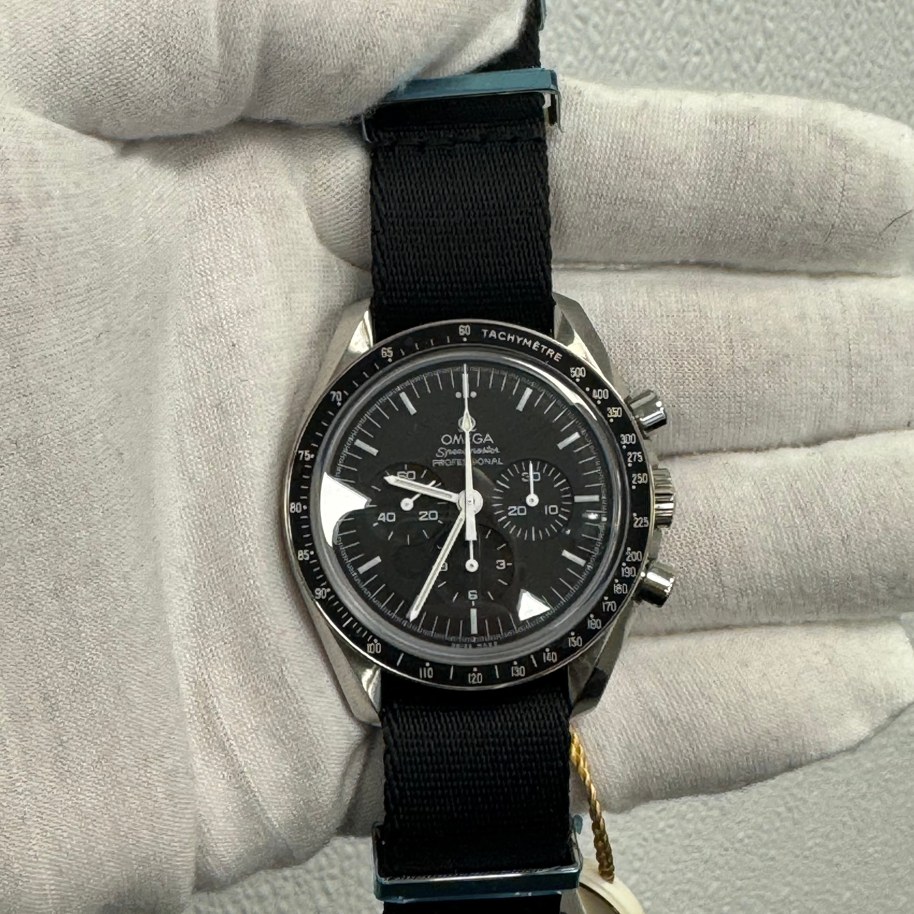 Omega Speedmaster 42mm Black Dial Watch Ref# 311.30.42.30.01.006 - Happy Jewelers Fine Jewelry Lifetime Warranty