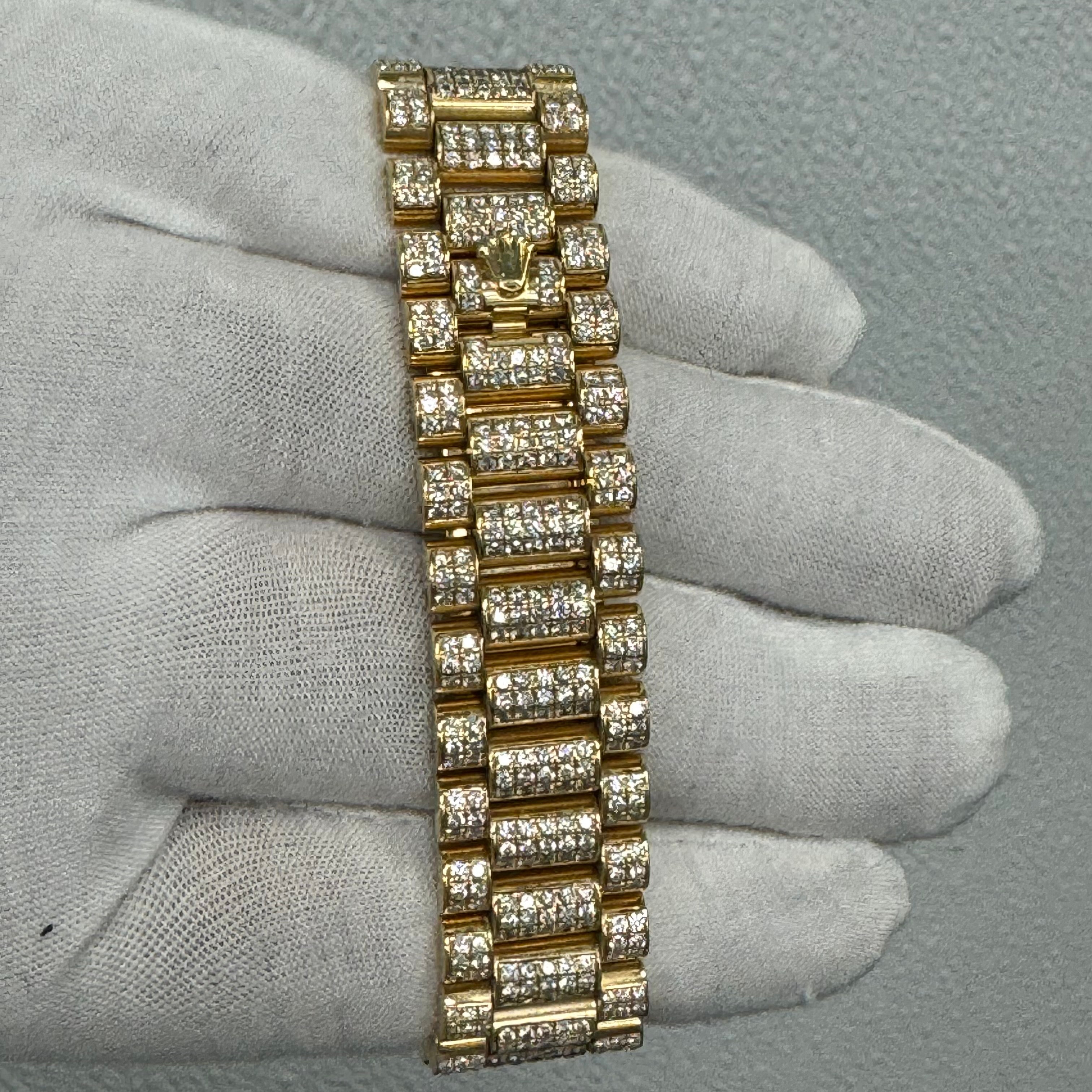 Rolex Day Date 41mm Custom Iced Out Pave Dial Watch Ref# 218238 - Happy Jewelers Fine Jewelry Lifetime Warranty