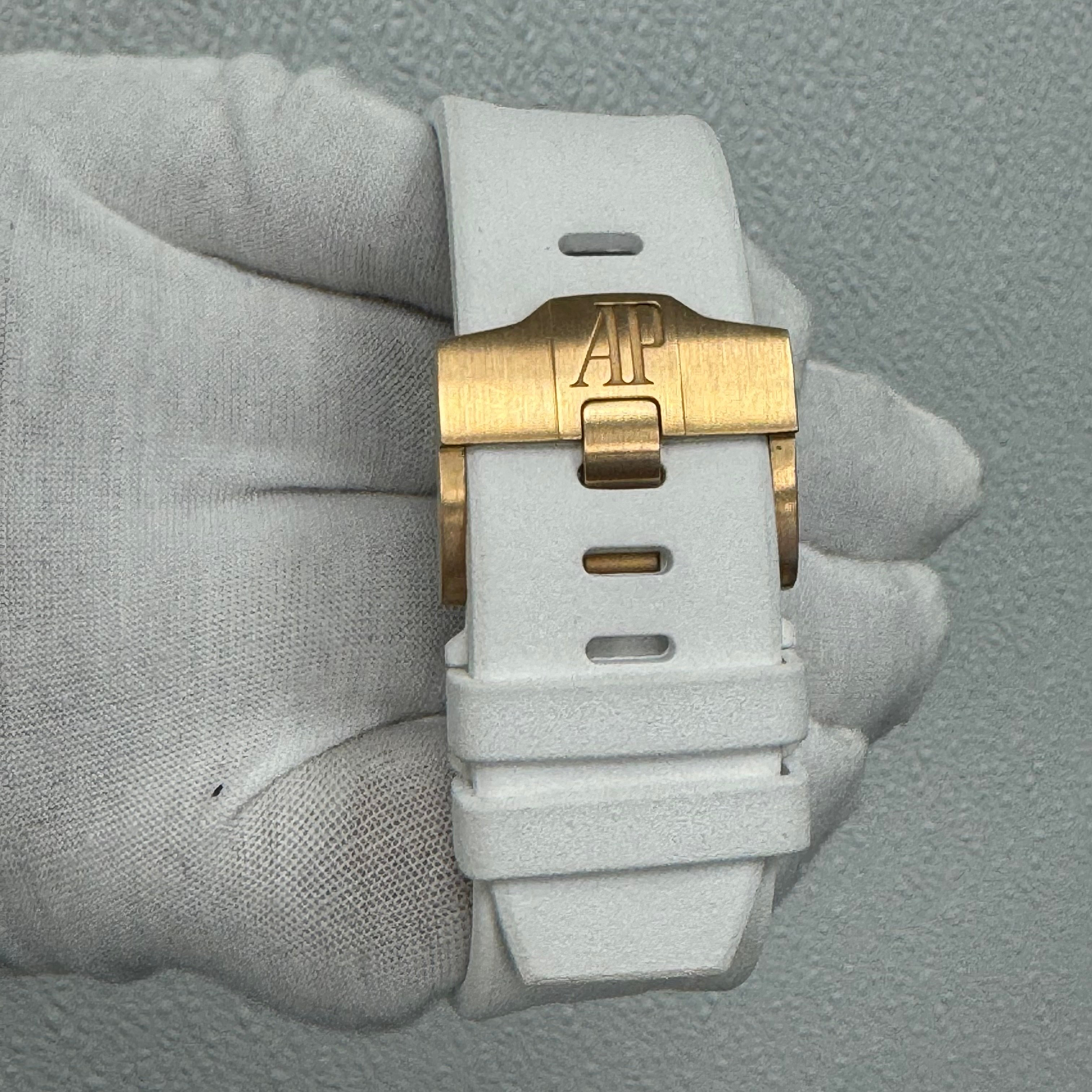 Audemars Piguet Royal Oak Offshore 44mm White Dial Watch Ref# 24608OR.OO.A010CA.01 - Happy Jewelers Fine Jewelry Lifetime Warranty