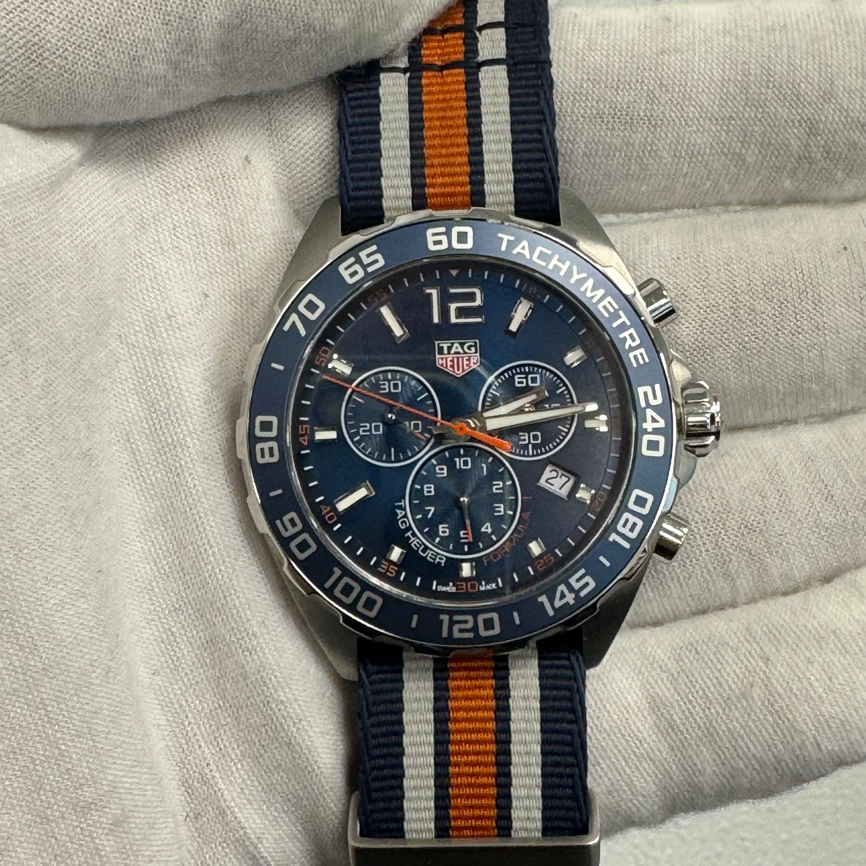 Tag Heuer Formula 1 43mm Blue Dial Watch Ref# CAZ1014.FC8196 - Happy Jewelers Fine Jewelry Lifetime Warranty