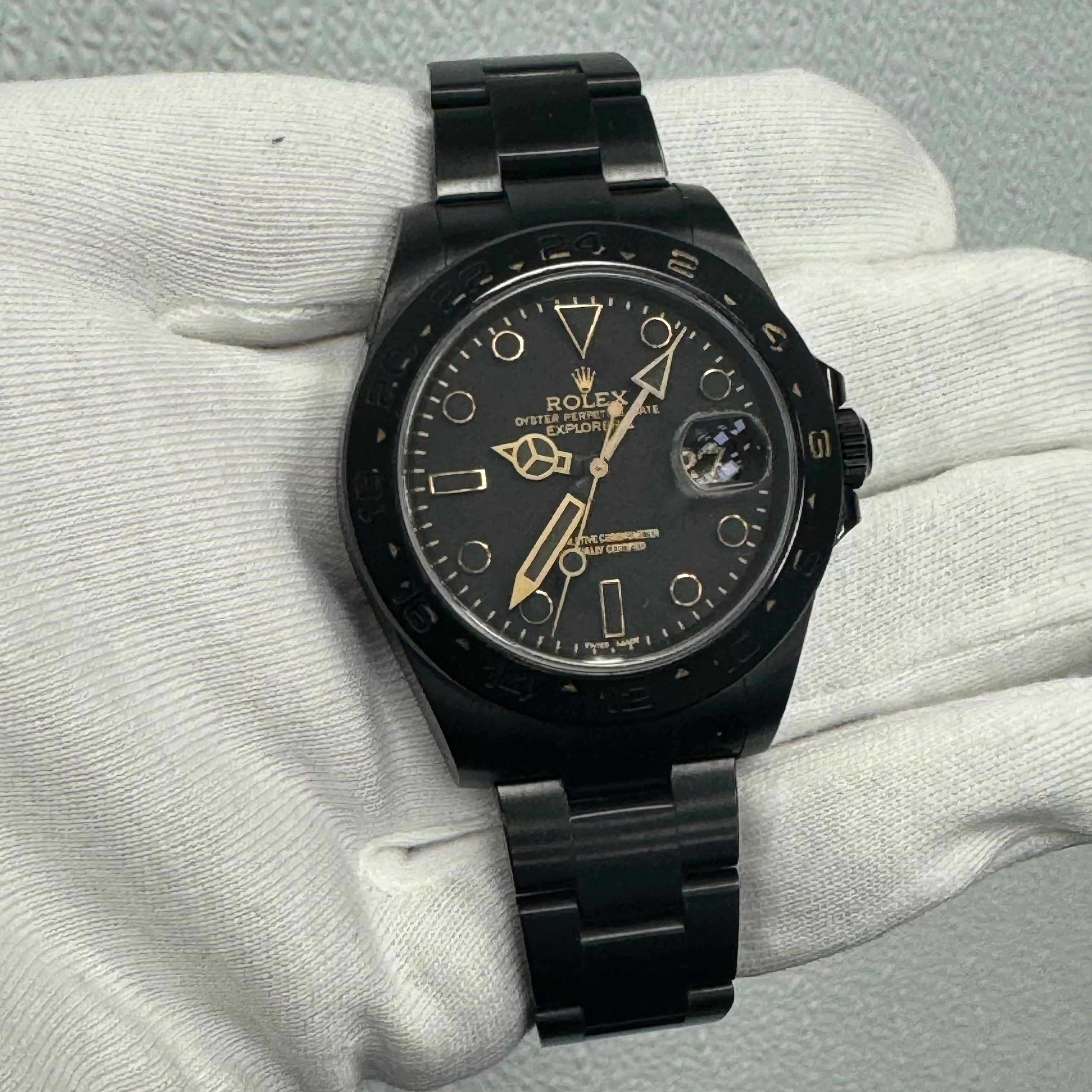 Rolex Explorer II "Titan Black" 42mm Black Dial Watch Ref# 216570 - Happy Jewelers Fine Jewelry Lifetime Warranty