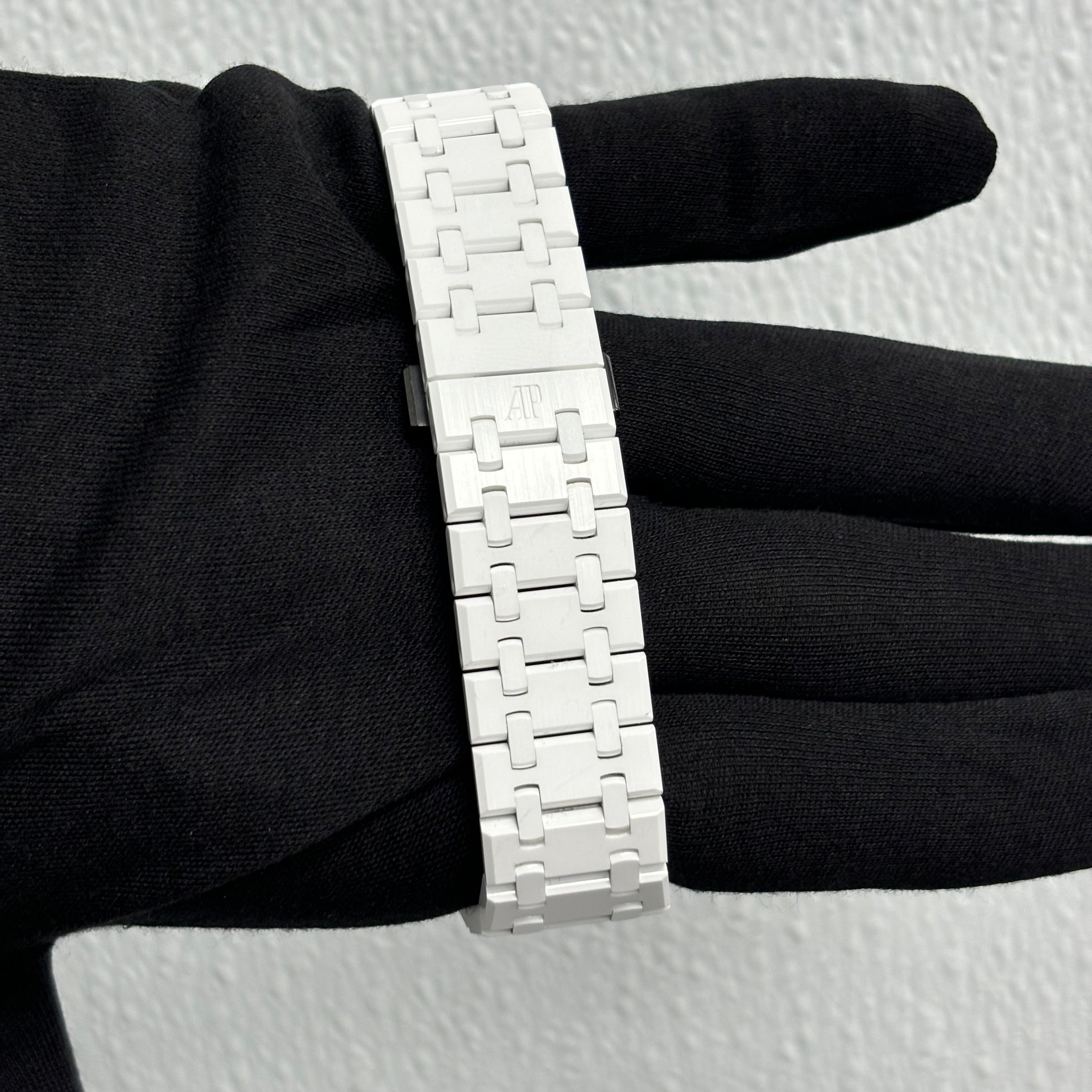 Audemars Piguet Royal Oak 41mm Blue Dial Watch Ref# 26579CB.OO.1225CB.01 - Happy Jewelers Fine Jewelry Lifetime Warranty