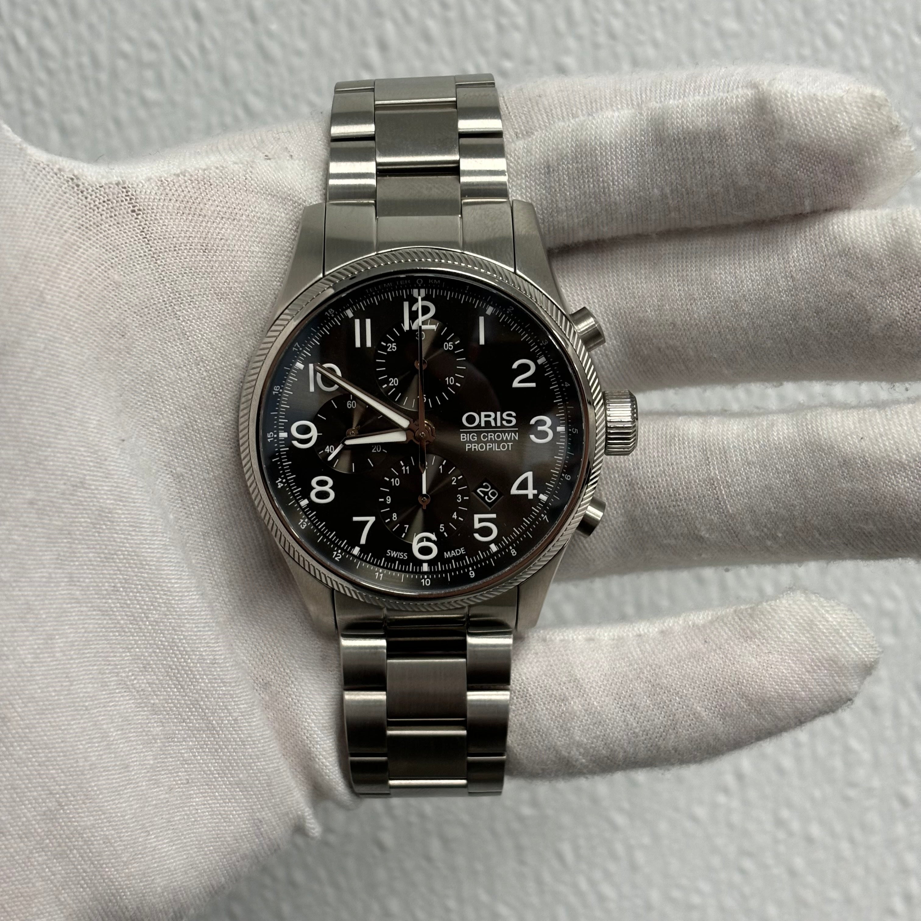 Oris Big Crown 43mm Grey Dial Watch Ref# 01 774 7699 4063 - Happy Jewelers Fine Jewelry Lifetime Warranty