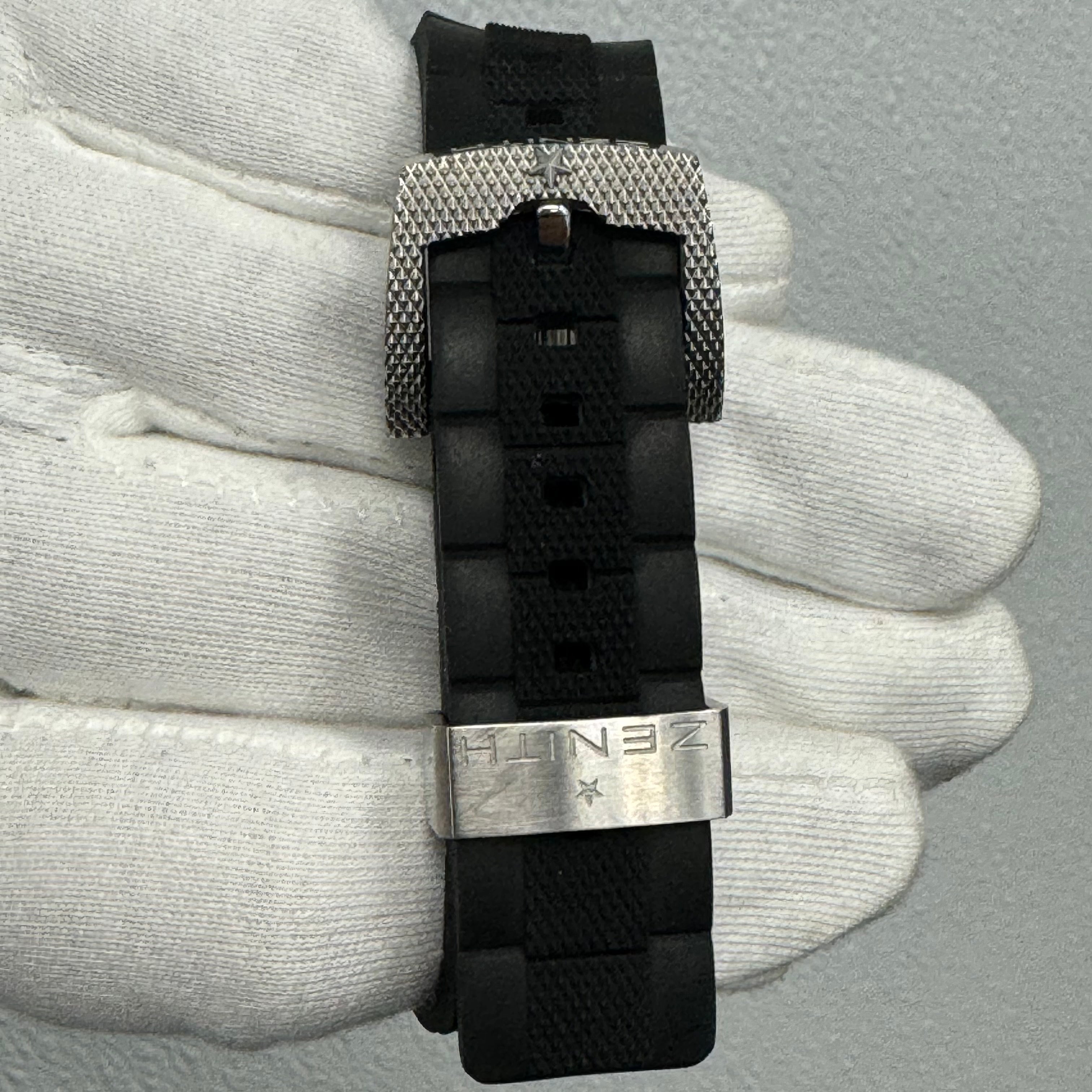 Zenith Defi Chronograph 46mm Black Dial Watch Ref# 03.0527.4000 - Happy Jewelers Fine Jewelry Lifetime Warranty