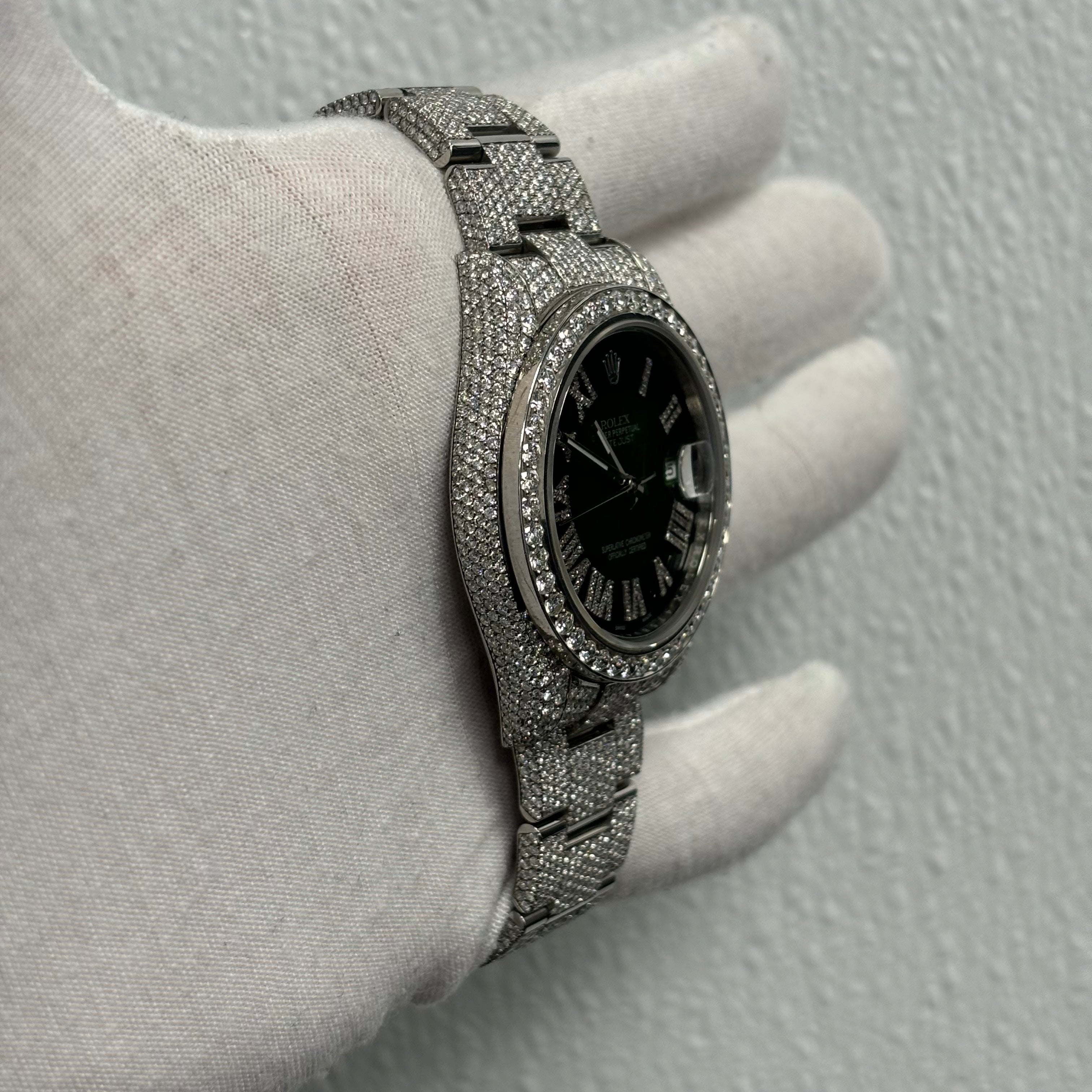 Rolex Datejust 41mm Green Dial Watch Ref# 116300 - Happy Jewelers Fine Jewelry Lifetime Warranty