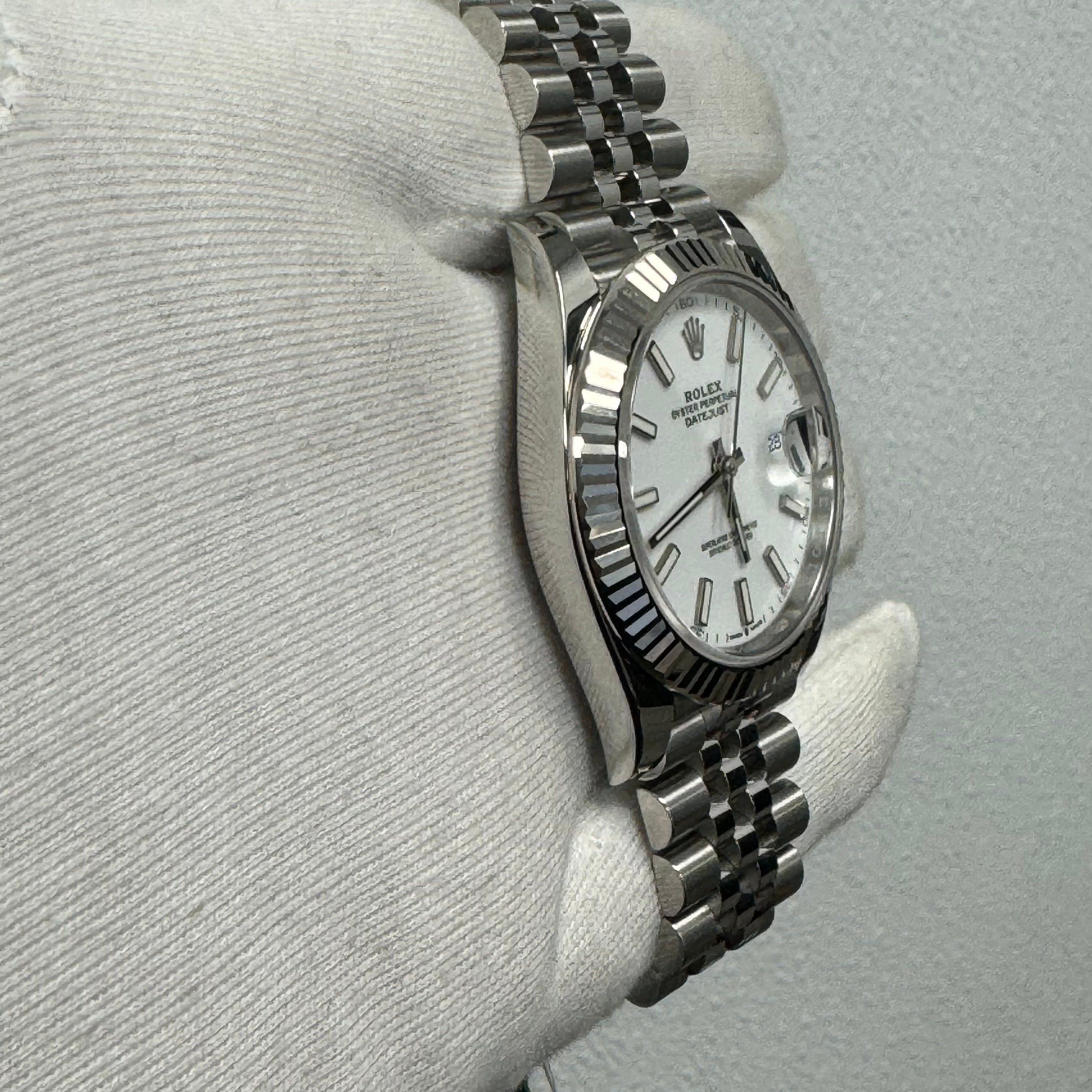 Rolex Datejust 41mm White Dial Watch Ref# 126334 - Happy Jewelers Fine Jewelry Lifetime Warranty