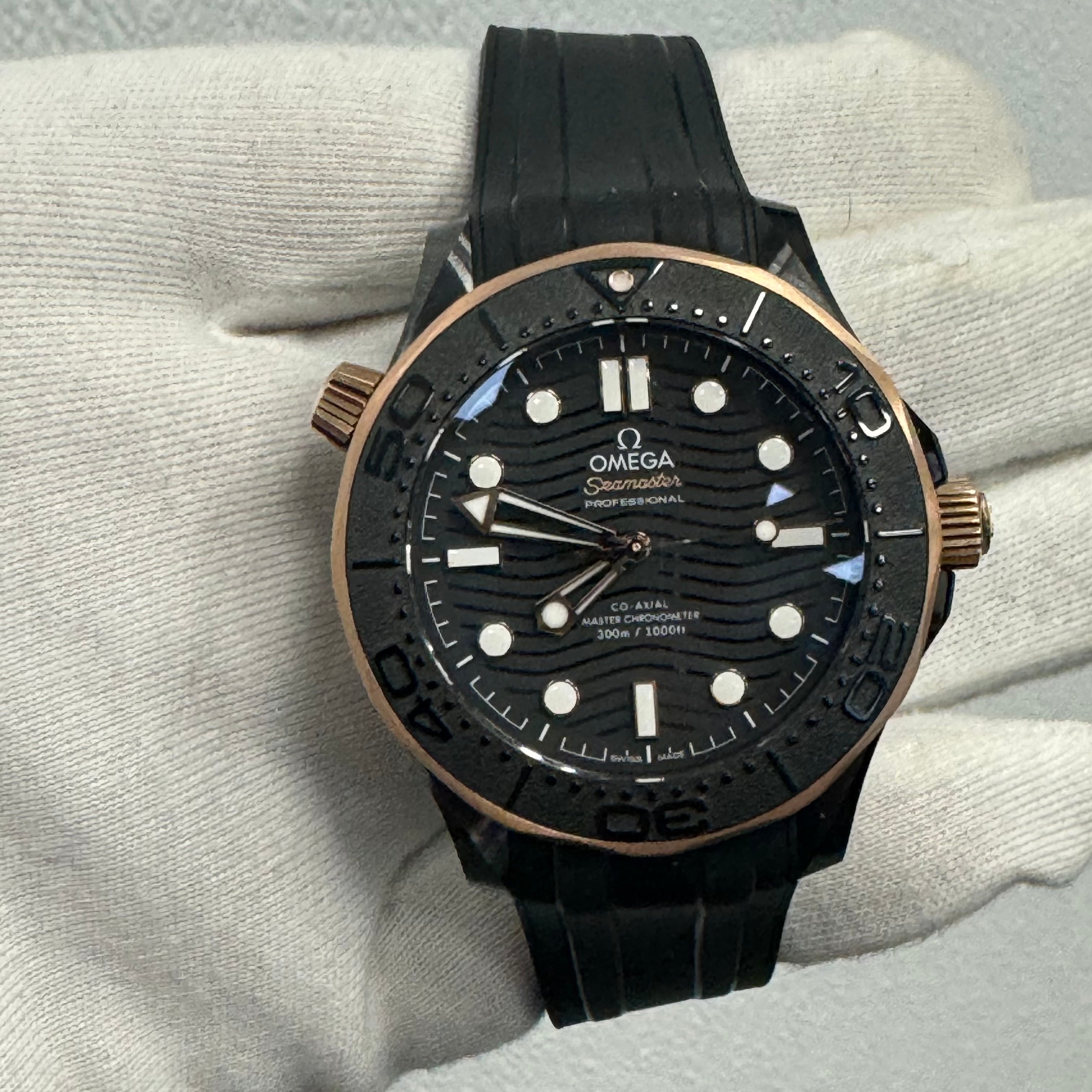 Omega Seamaster 43mm Black Dial Watch Ref# 210.62.44.20.01.001 - Happy Jewelers Fine Jewelry Lifetime Warranty