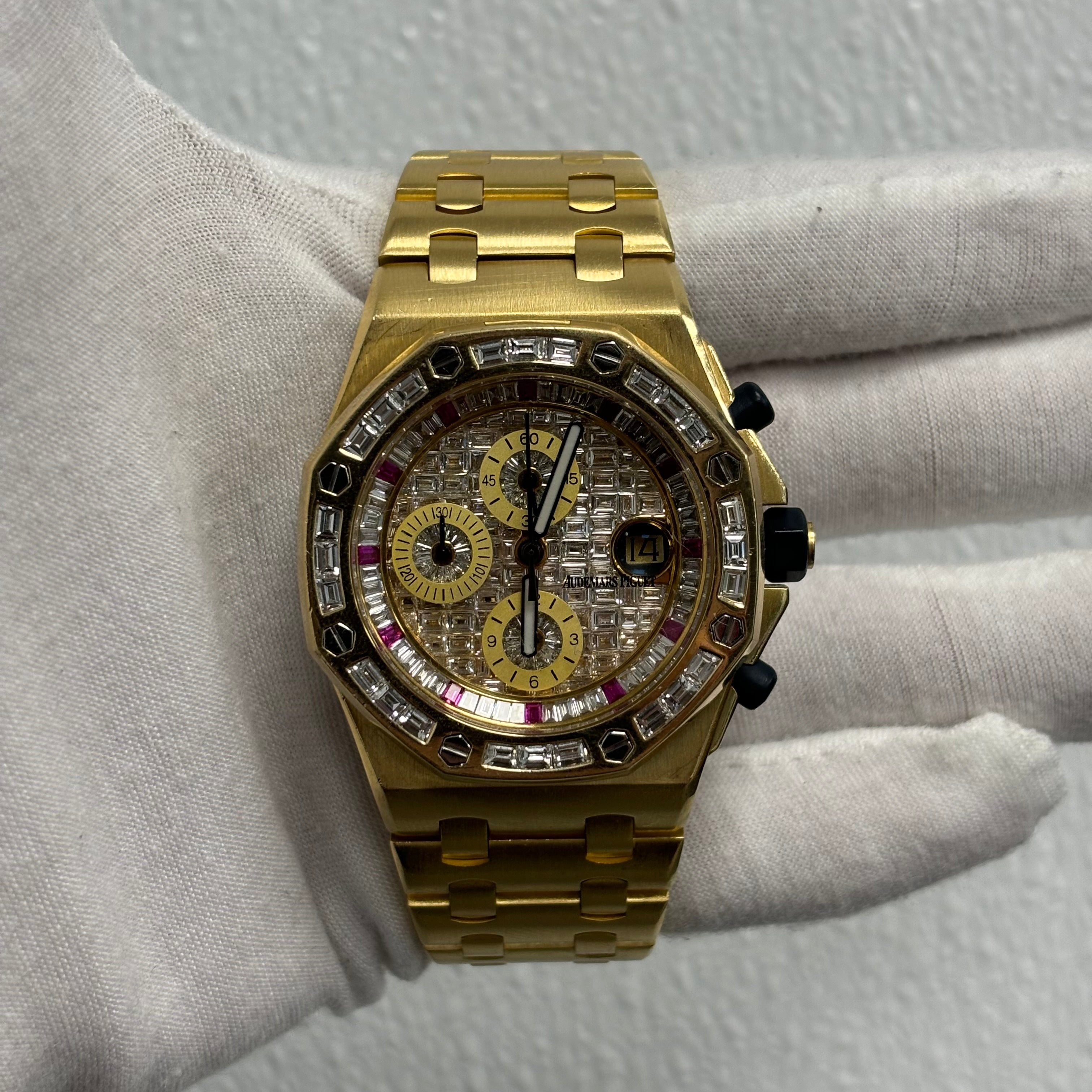 Audemars Piguet Royal Oak 42mm Diamond Dial Watch Ref# 26470BA - Happy Jewelers Fine Jewelry Lifetime Warranty