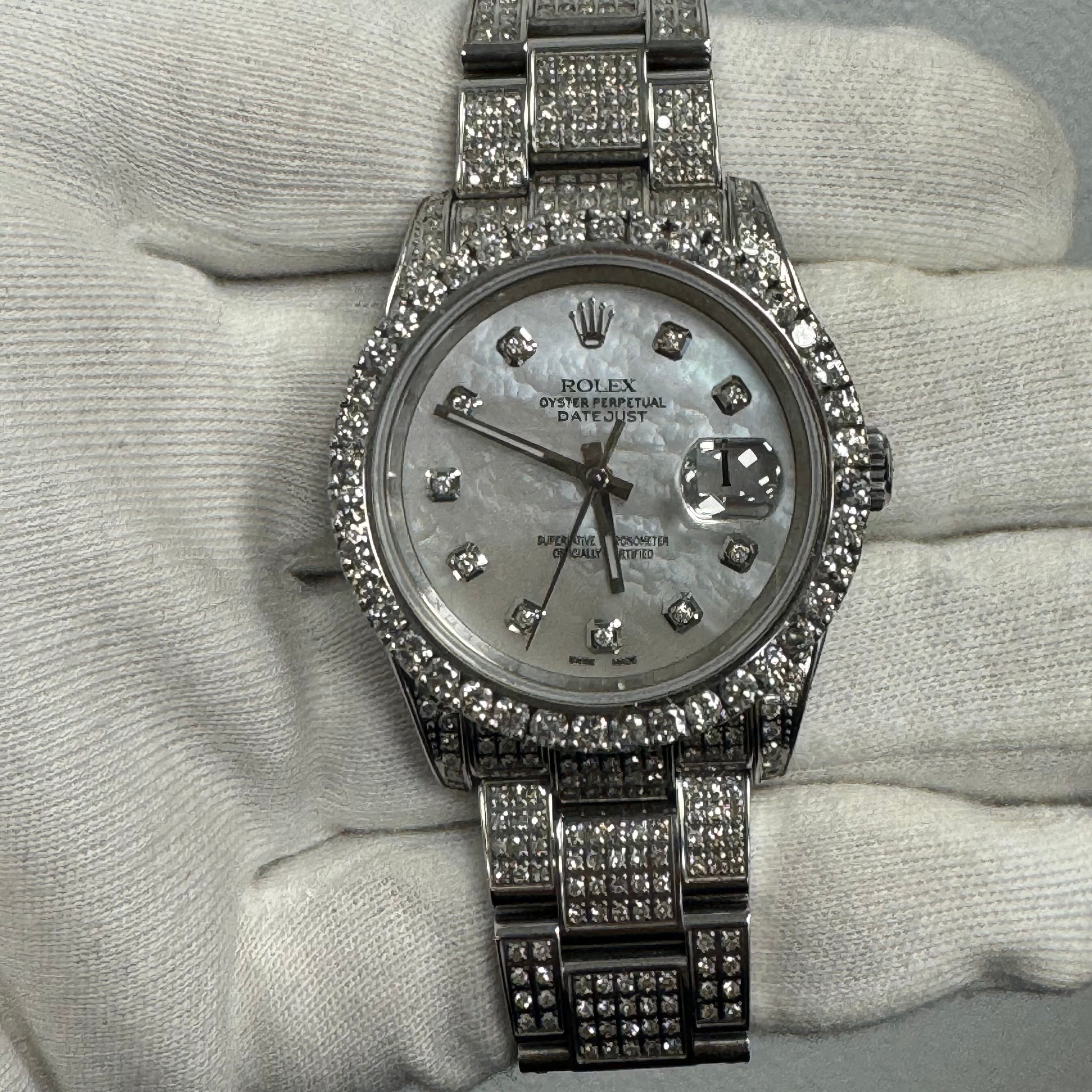 Rolex Datejust 36mm Custom MOP Dial Watch Ref# 116200 - Happy Jewelers Fine Jewelry Lifetime Warranty