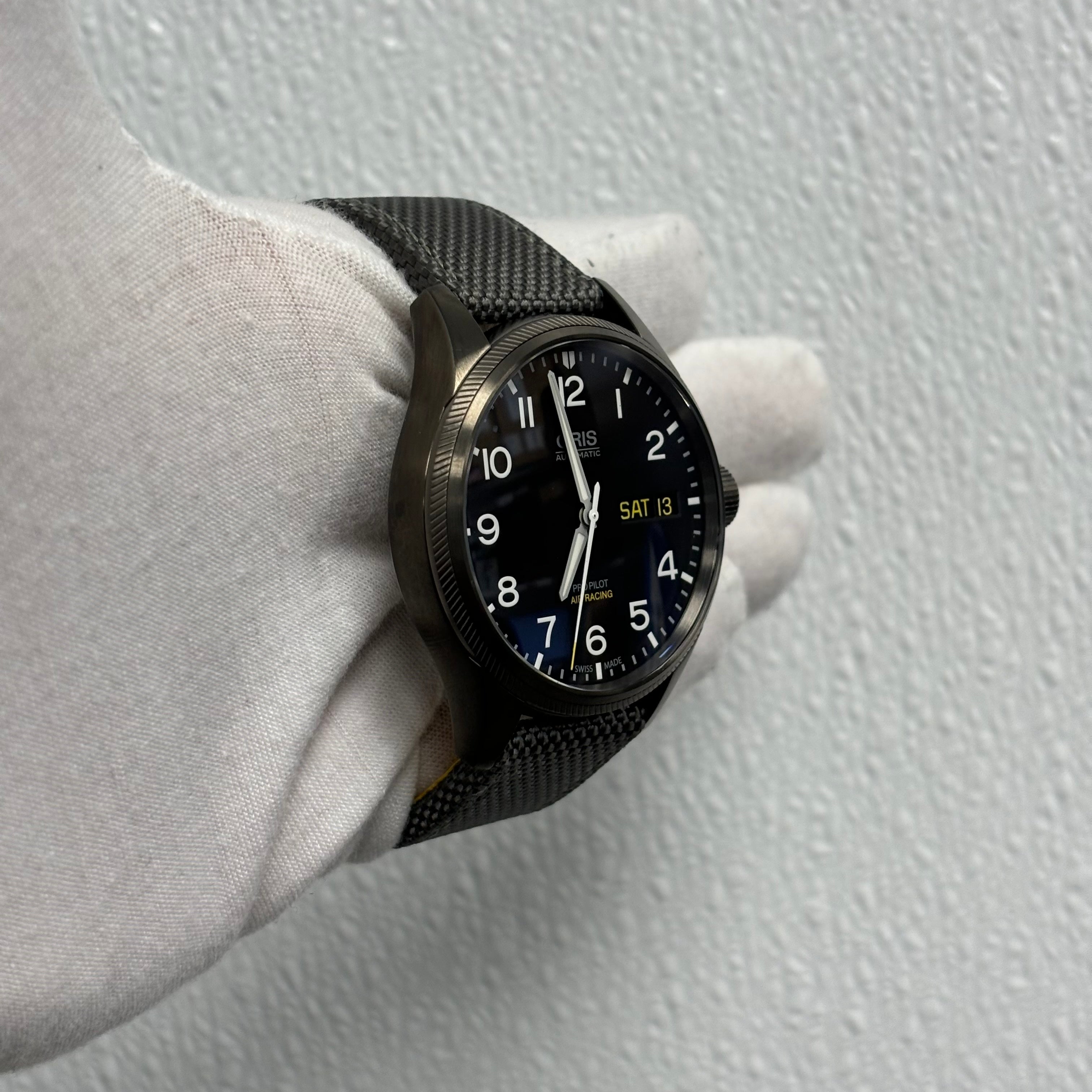 Oris Propilot 45mm Black Dial Watch Ref# 01 752 7698 4284-Set - Happy Jewelers Fine Jewelry Lifetime Warranty