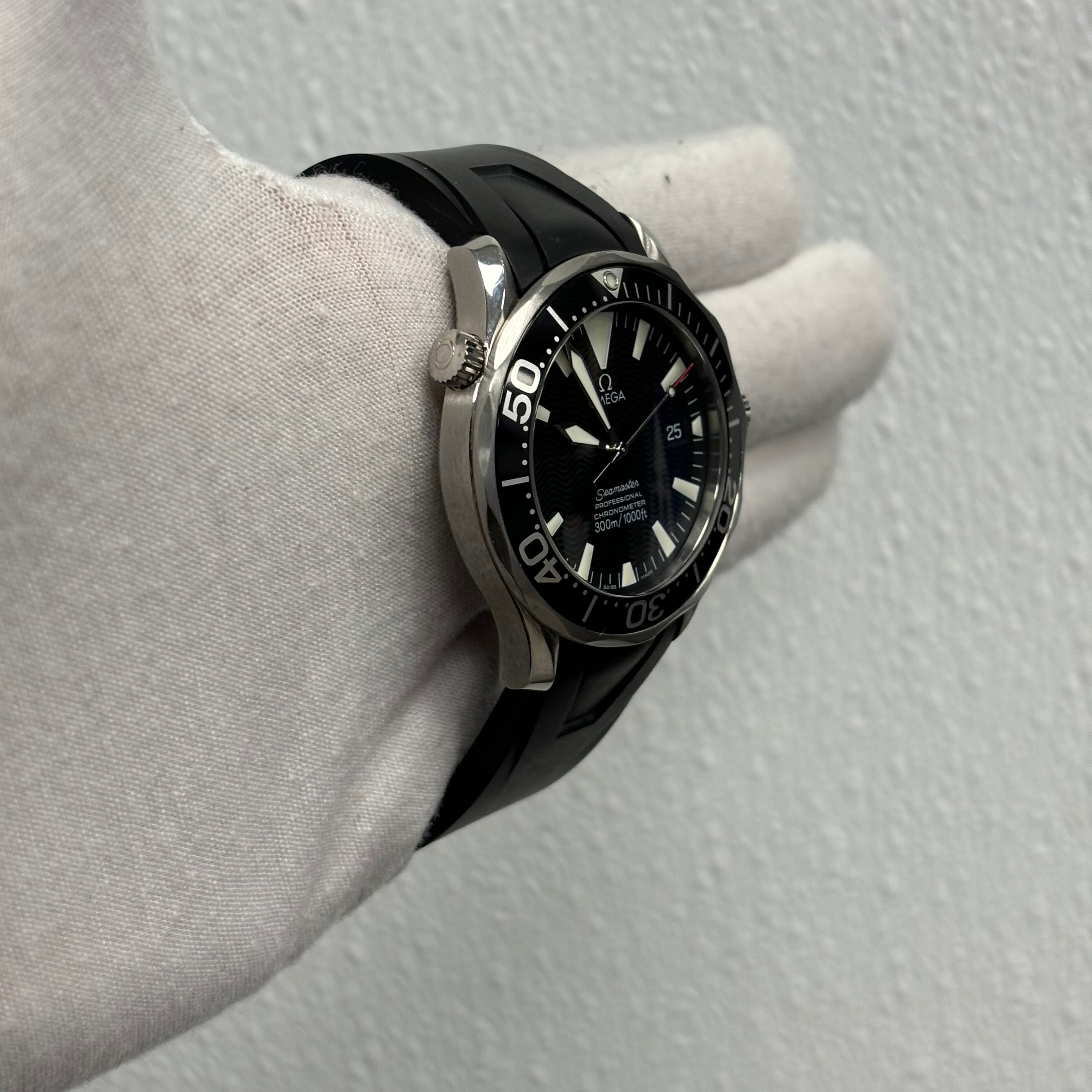 Omega Seamaster 41mm Black Dial Ref# 2254.50.00 - Happy Jewelers Fine Jewelry Lifetime Warranty