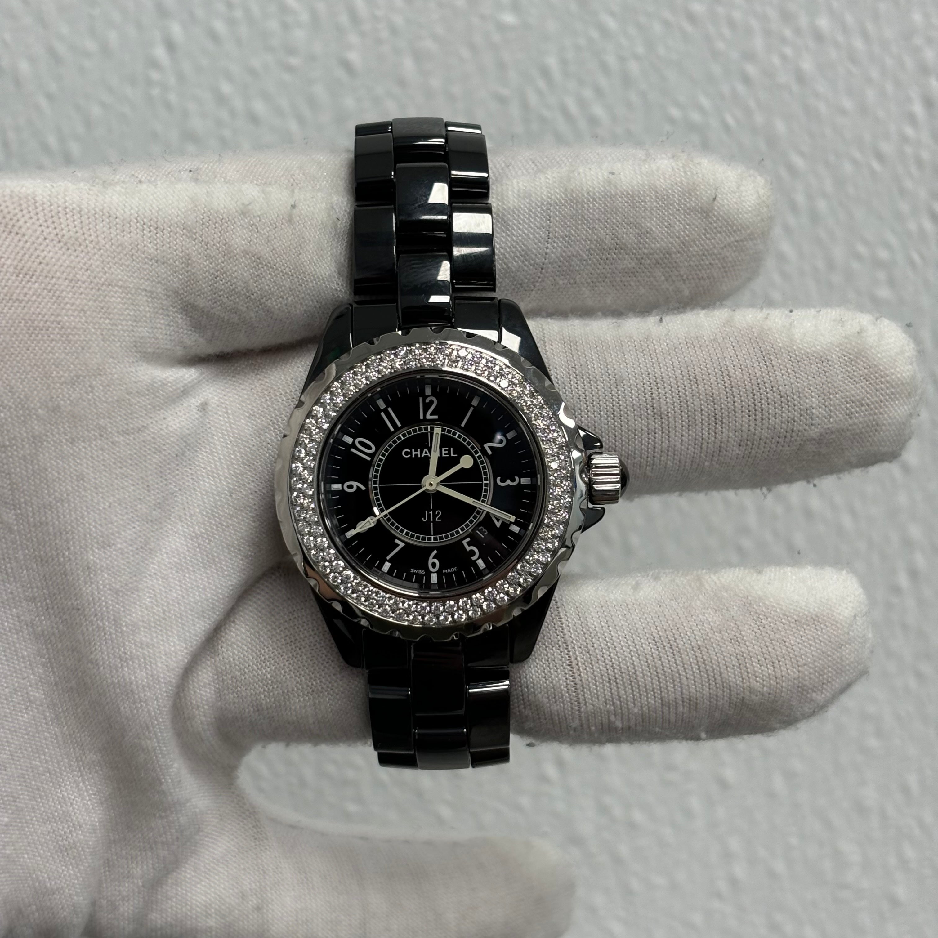 Chanel J12 38mm Black Dial Watch Ref# H0950 - Happy Jewelers Fine Jewelry Lifetime Warranty