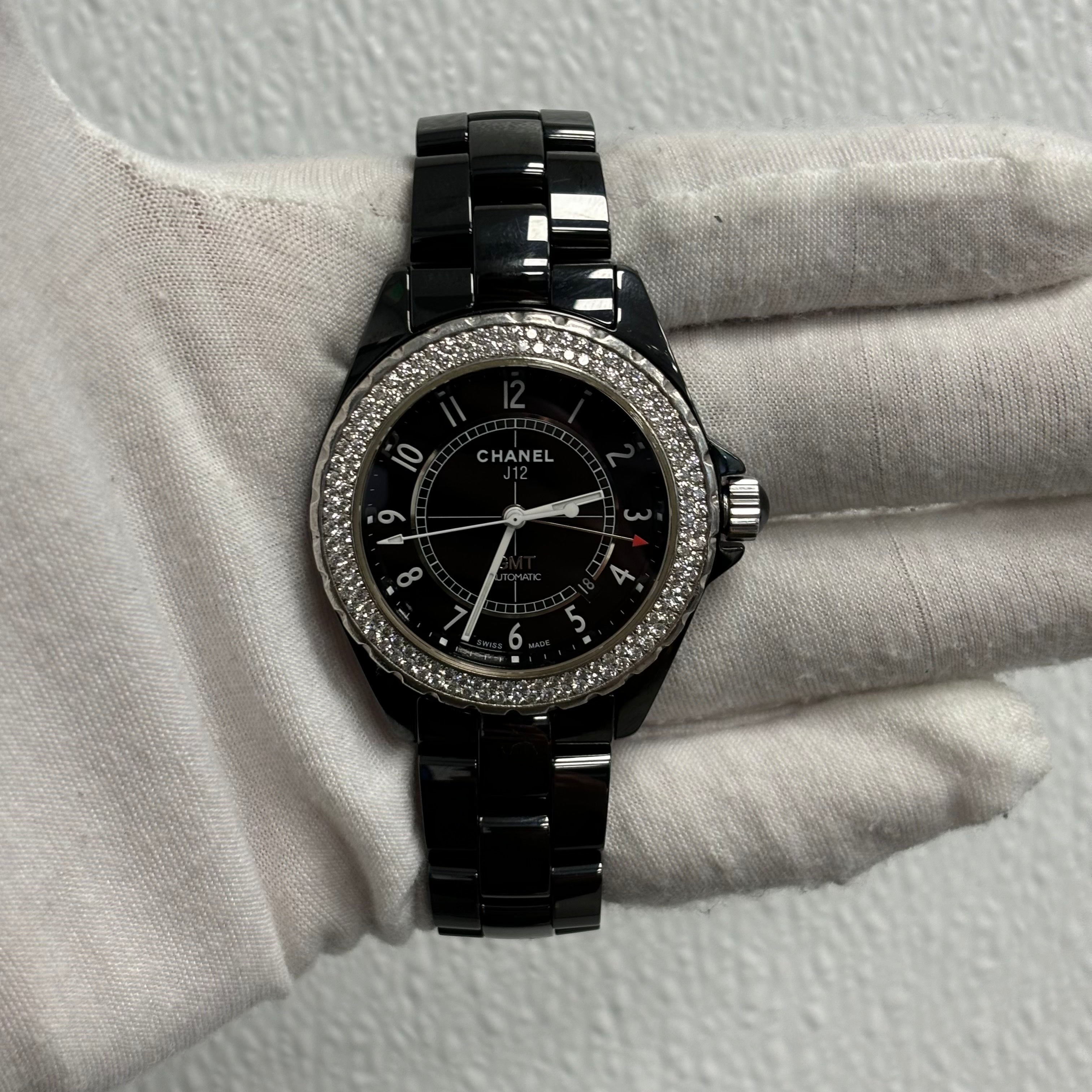 Chanel J12 41mm Black Dial Watch Ref# H3101 - Happy Jewelers Fine Jewelry Lifetime Warranty