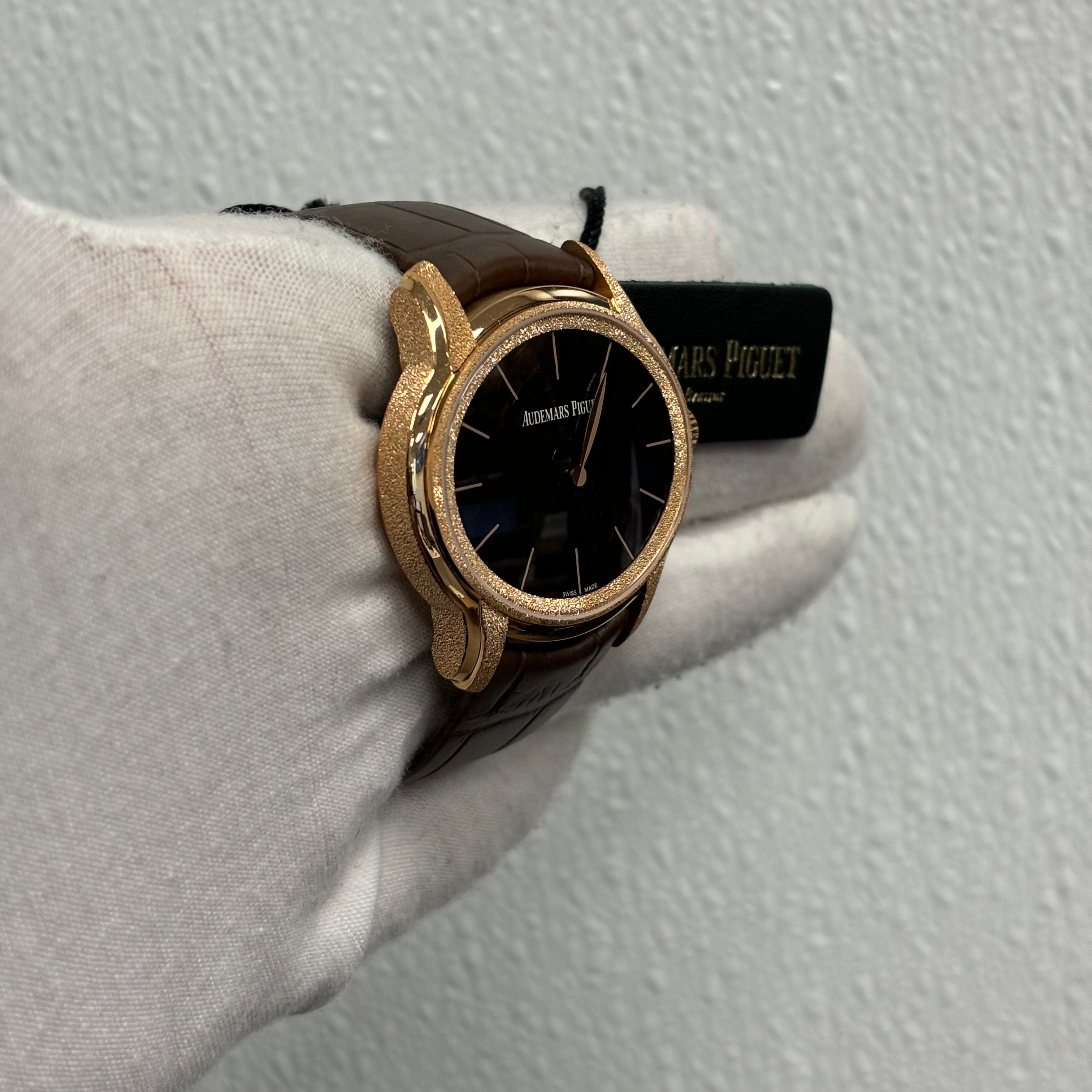 Audemars Piguet Millenary 39.5mm Brown Dial Ref# 77266OR.GG.A823CR.01 - Happy Jewelers Fine Jewelry Lifetime Warranty