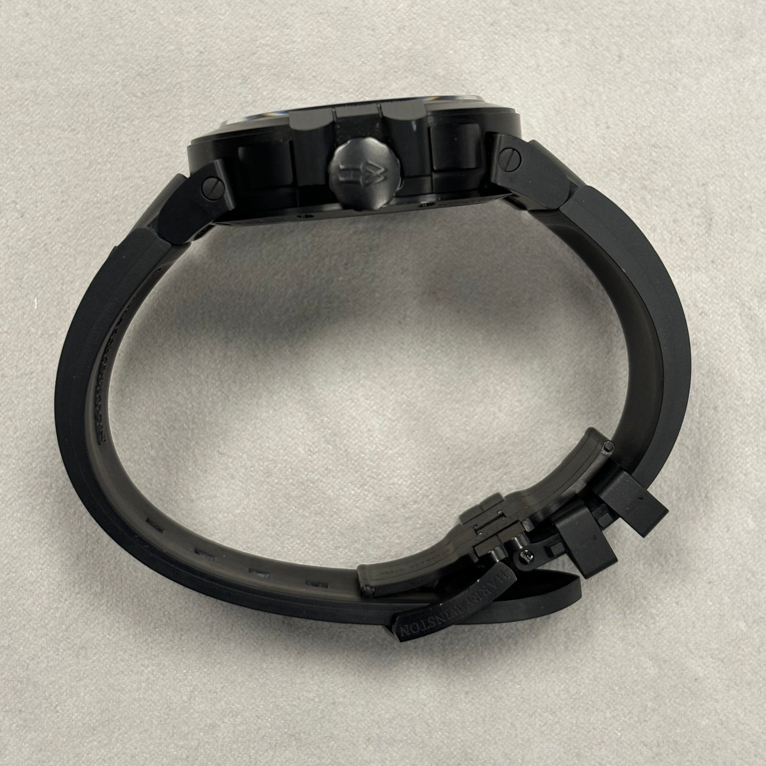 Harry Winston Ocean 44mm Black Dial Watch Ref# OCEMAL44ZZ004 - Happy Jewelers Fine Jewelry Lifetime Warranty