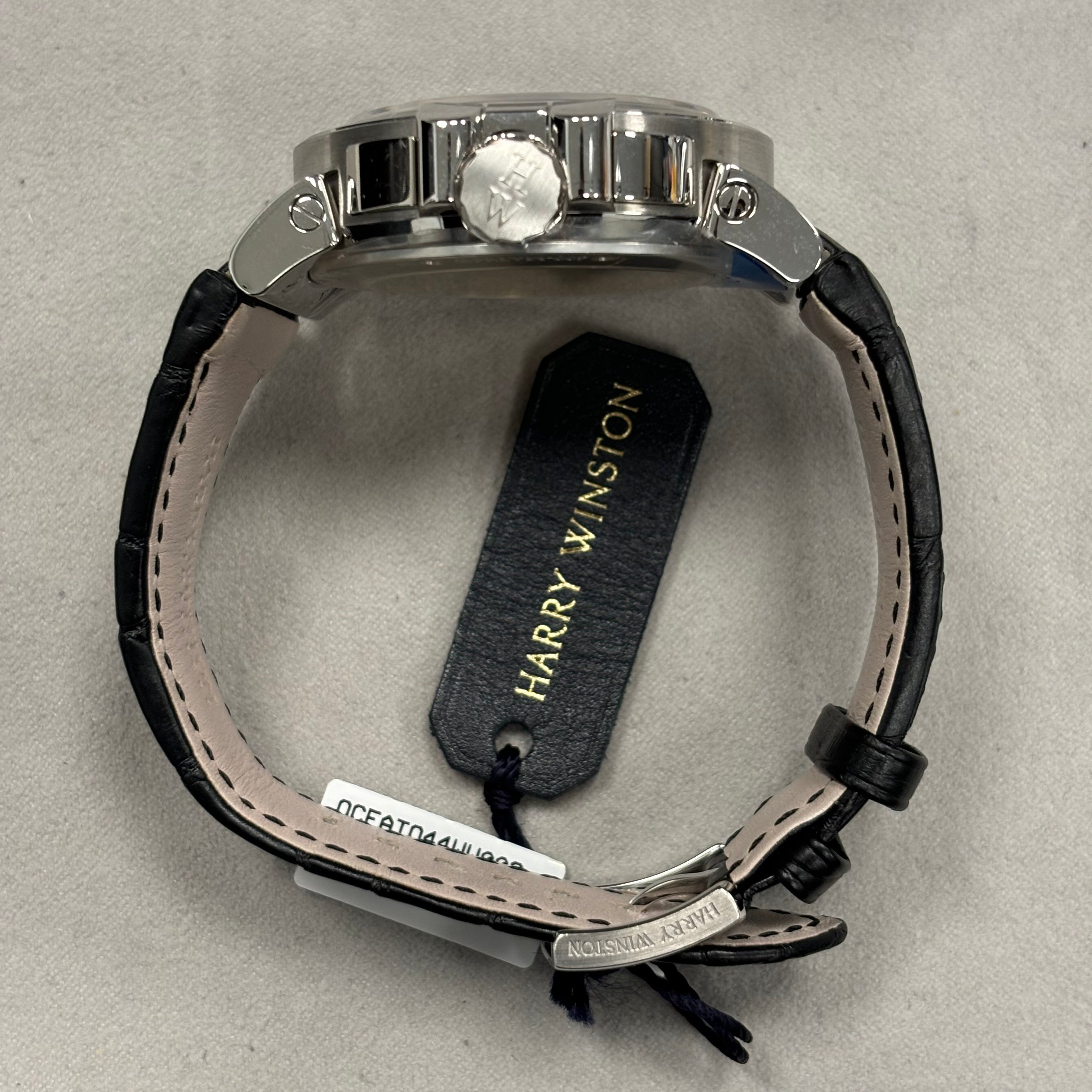 Harry Winston Ocean 44mm Blue Dial Watch Ref# OCEATO44WW002 - Happy Jewelers Fine Jewelry Lifetime Warranty