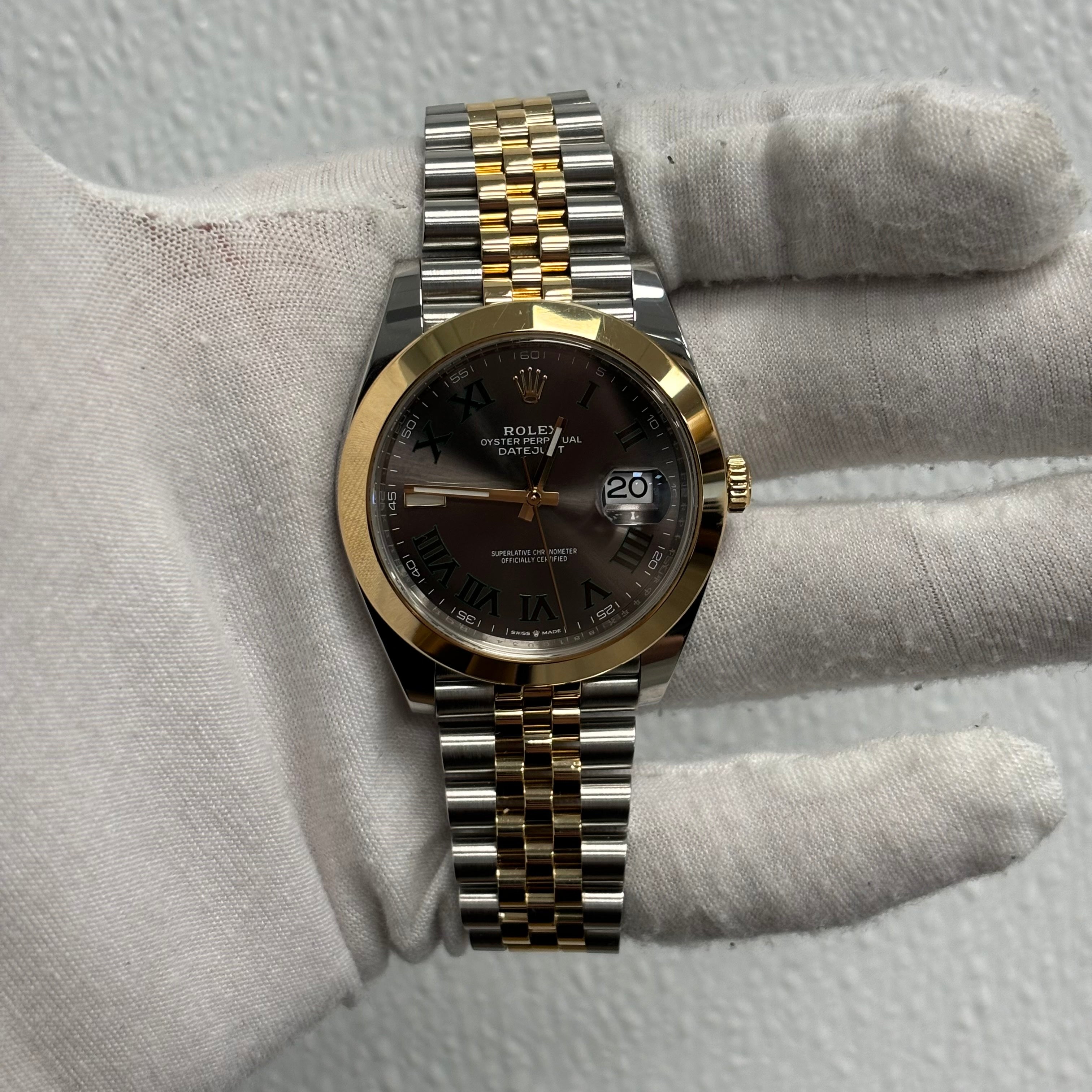 Rolex Datejust 41mm Wimbledon Dial Watch Ref# 126303 - Happy Jewelers Fine Jewelry Lifetime Warranty