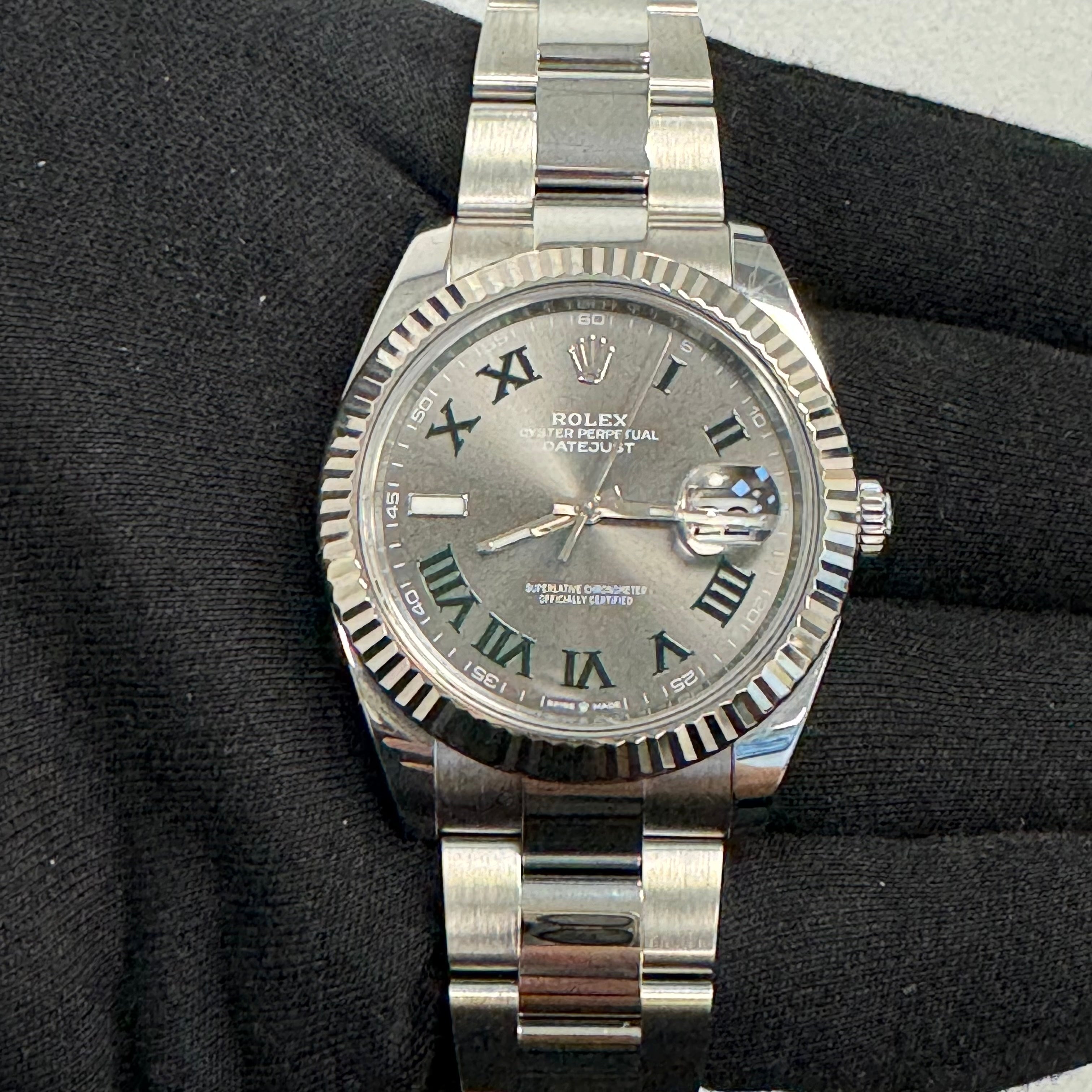 Rolex Datejust 41mm Grey Dial Watch Ref# 126334 - Happy Jewelers Fine Jewelry Lifetime Warranty