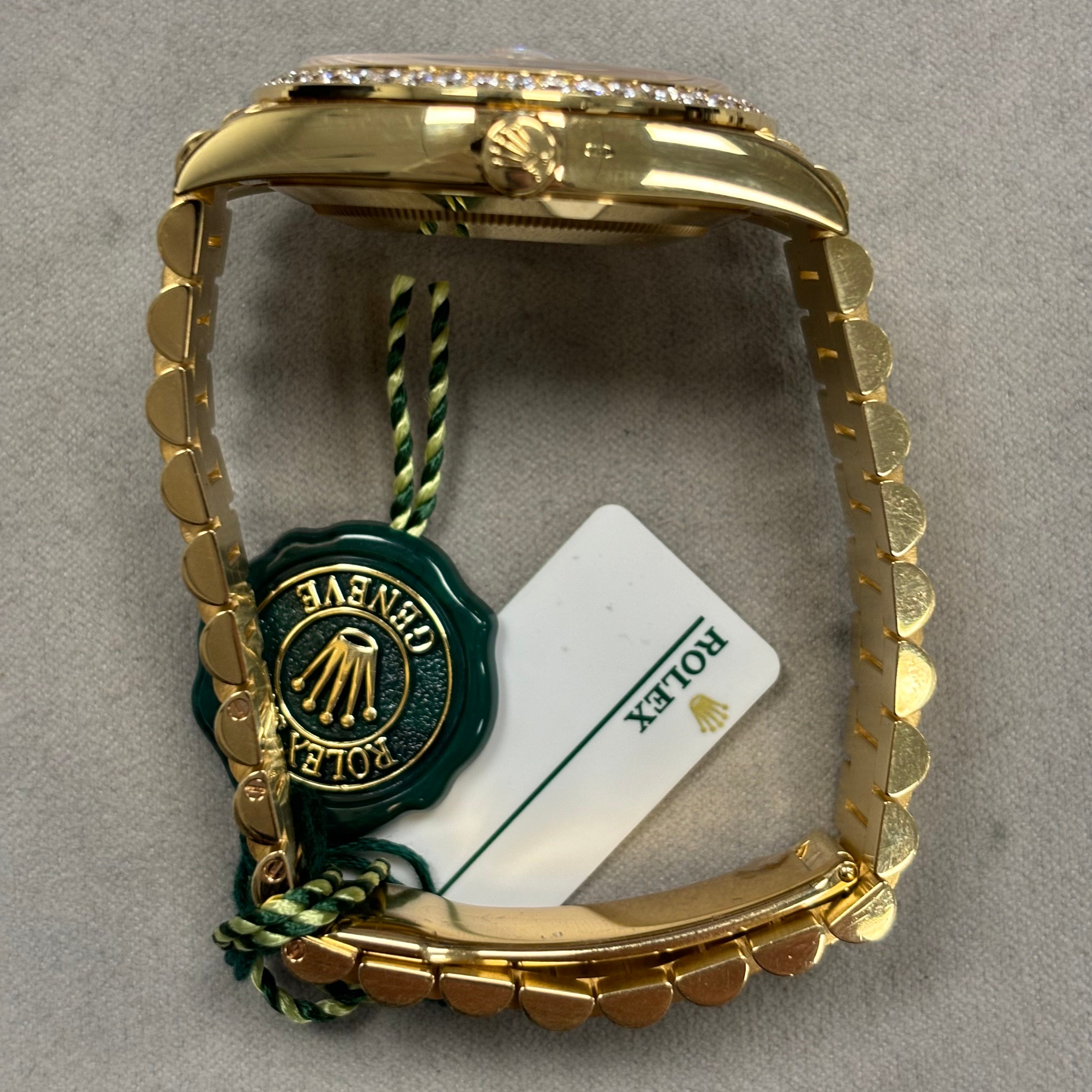 Rolex Day-Date 40mm Pave Dial Watch Ref# 228348RBR - Happy Jewelers Fine Jewelry Lifetime Warranty