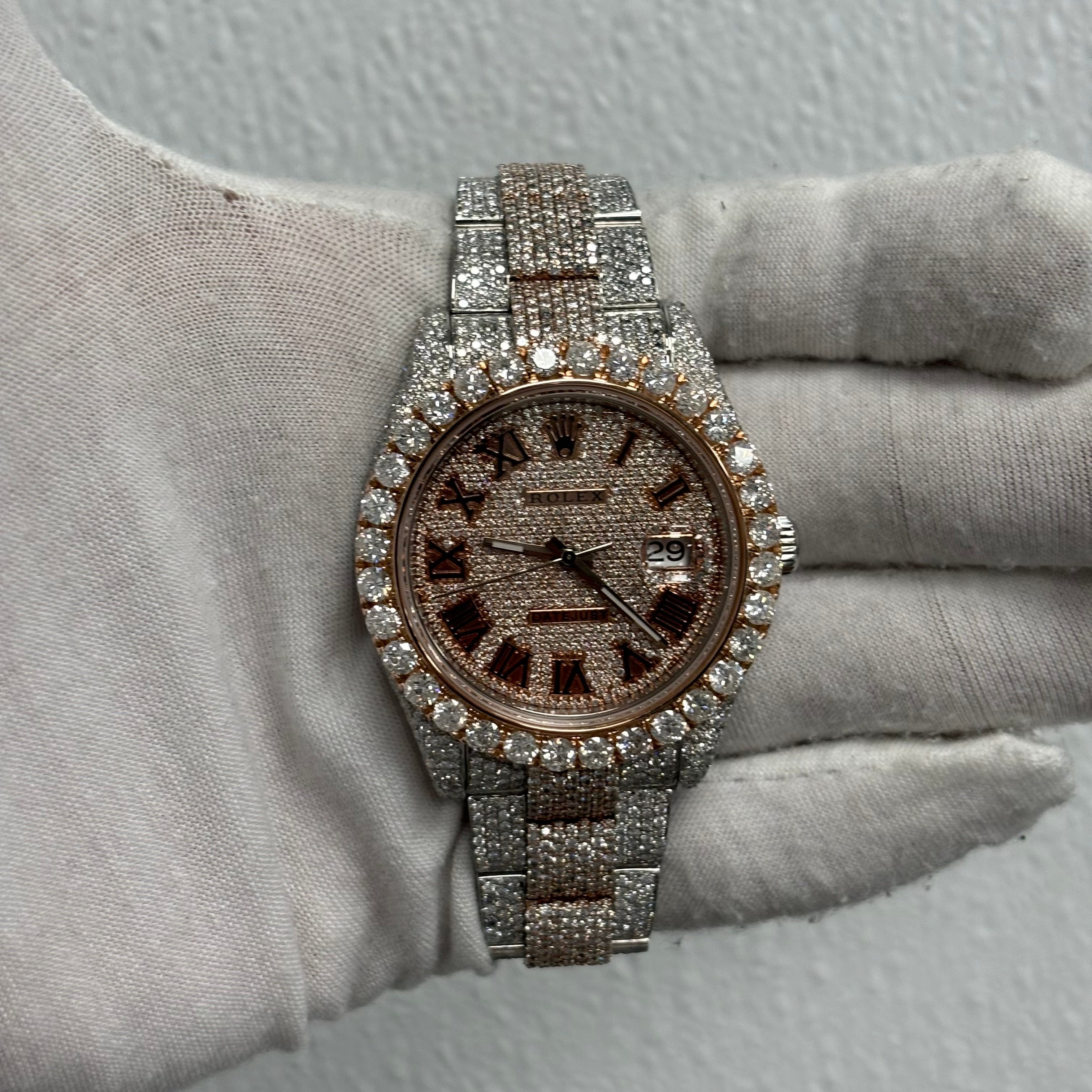 Rolex Datejust 41mm Pave Dial Watch Ref# 116300 - Happy Jewelers Fine Jewelry Lifetime Warranty