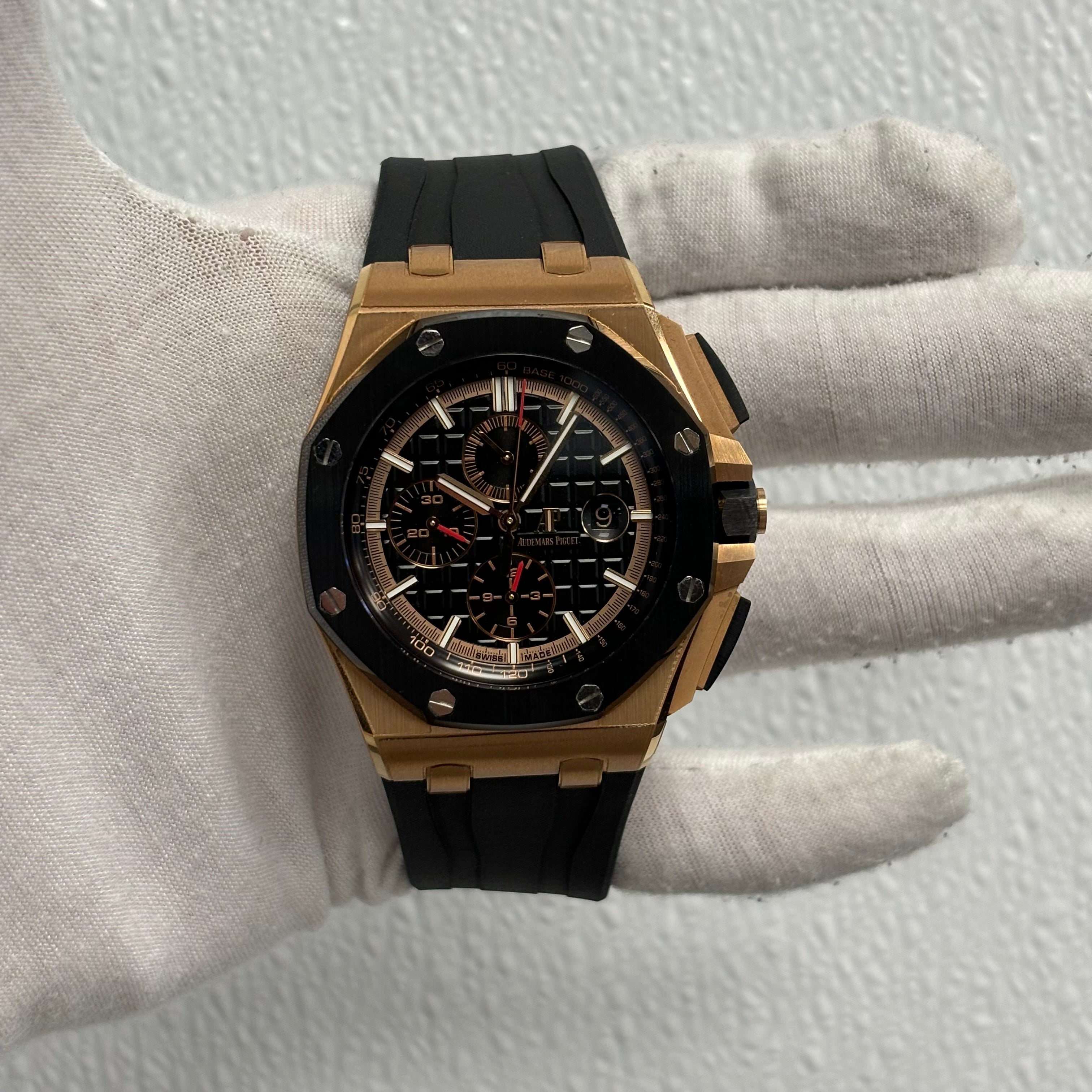 Audemars Piguet Royal Oak 41mm Black Dial Watch Ref# 26401RO.OO.A002CA.02 - Happy Jewelers Fine Jewelry Lifetime Warranty