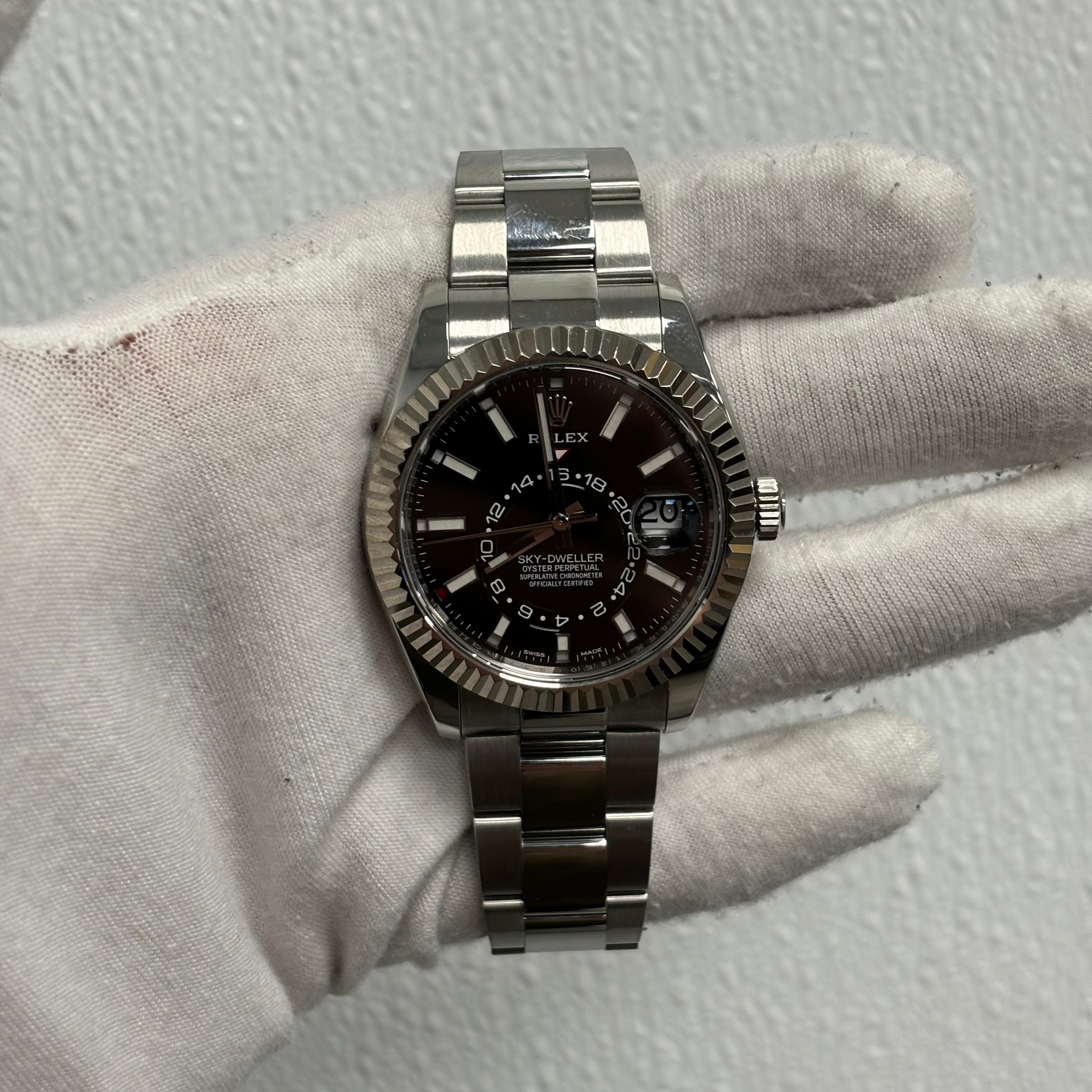 Rolex Sky-Dweller 42mm Black Dial Ref# 326934 - Happy Jewelers Fine Jewelry Lifetime Warranty