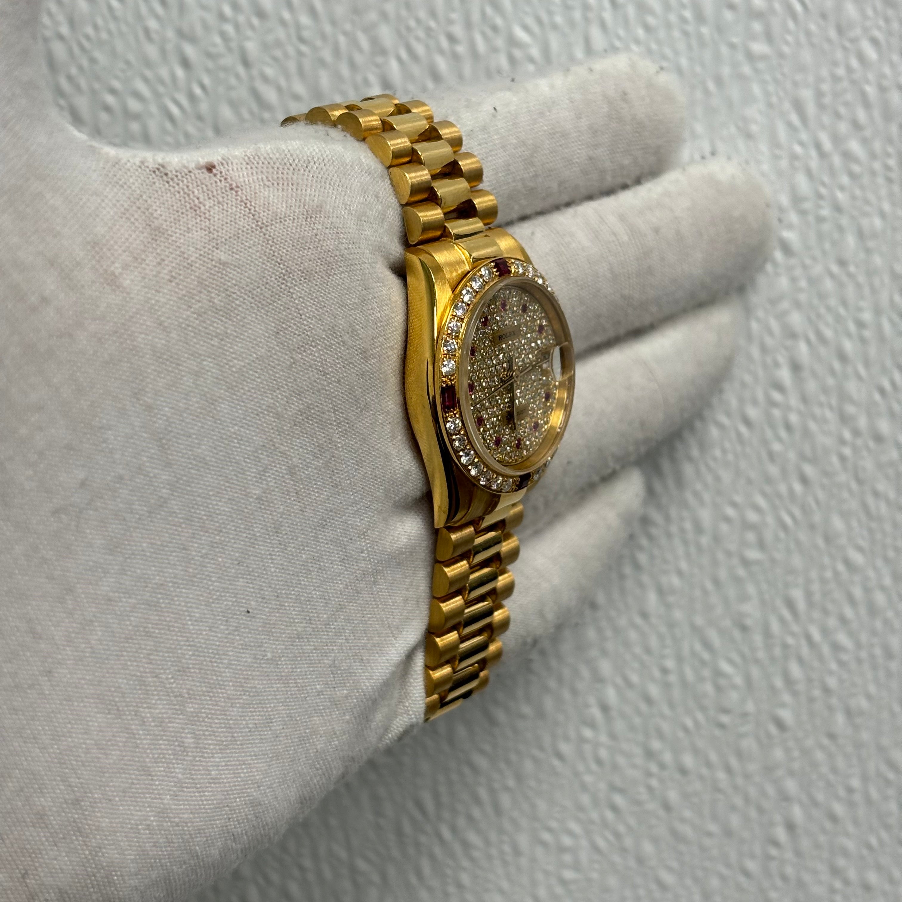 Rolex Datejust 31mm Pave Dial Watch Ref# 68278 - Happy Jewelers Fine Jewelry Lifetime Warranty