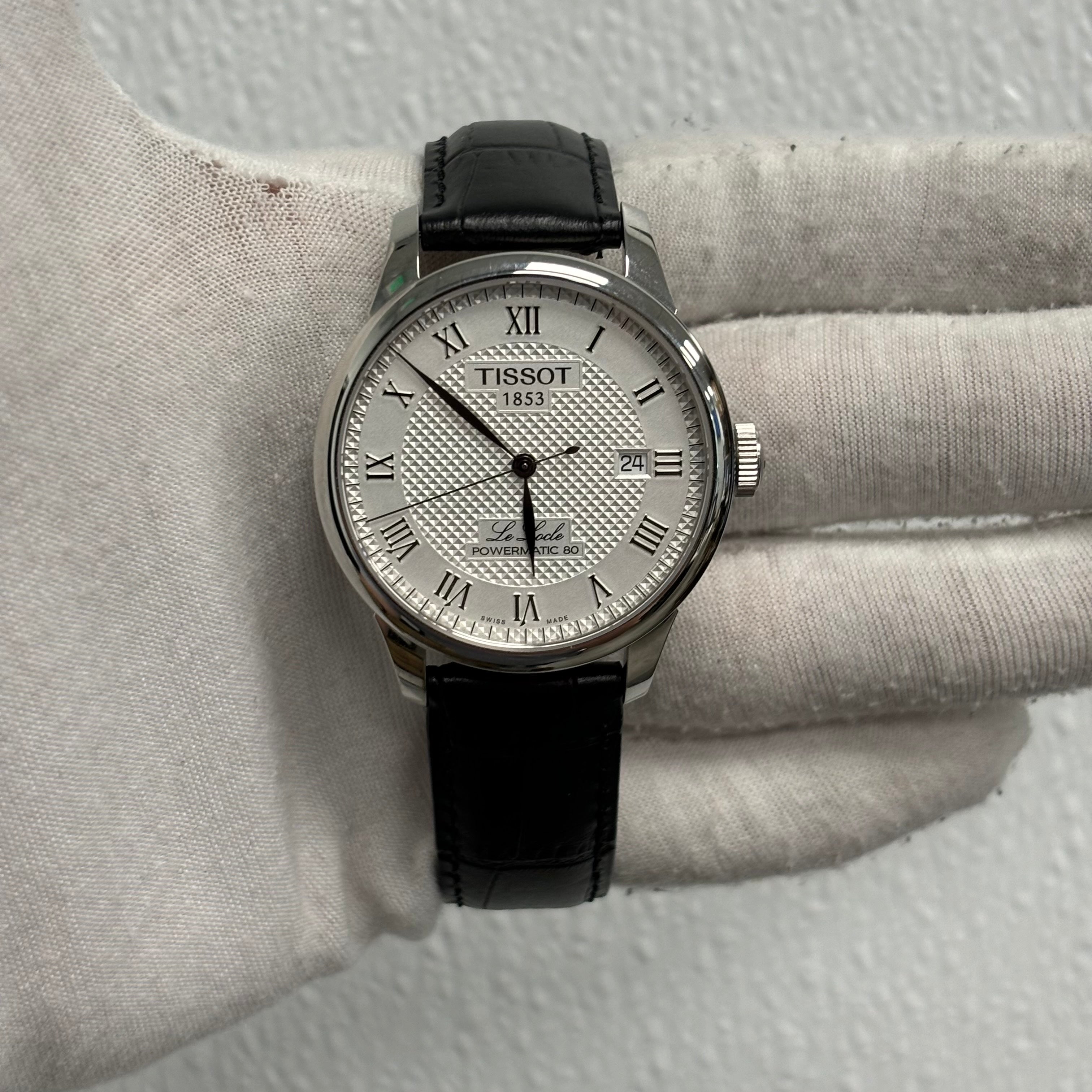 Tissot Le Locle 39.5mm White Dial Watch Ref# T006.407.16.033.00 - Happy Jewelers Fine Jewelry Lifetime Warranty