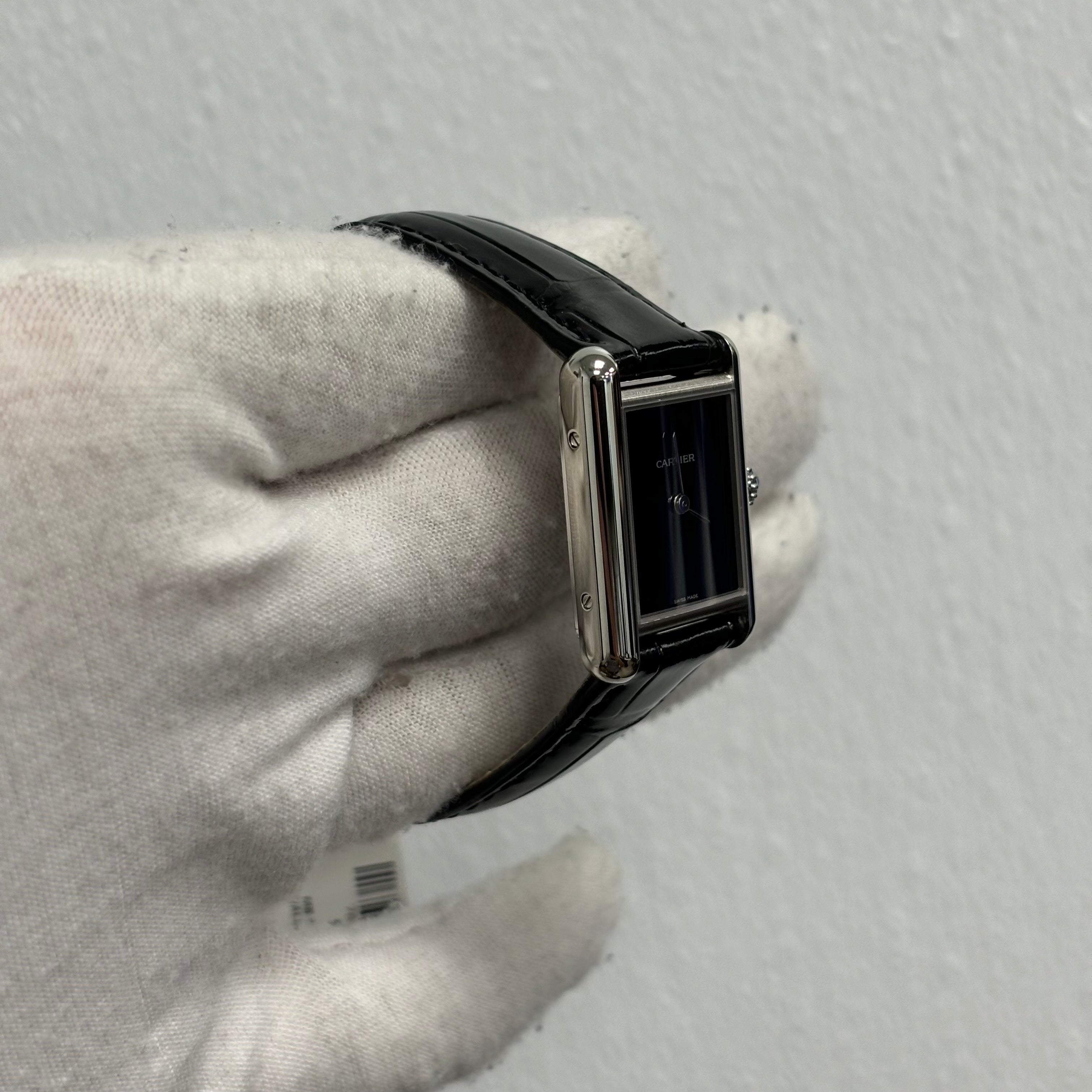 Cartier Tank 22mm Black Dial Watch Ref# WSTA0071 - Happy Jewelers Fine Jewelry Lifetime Warranty