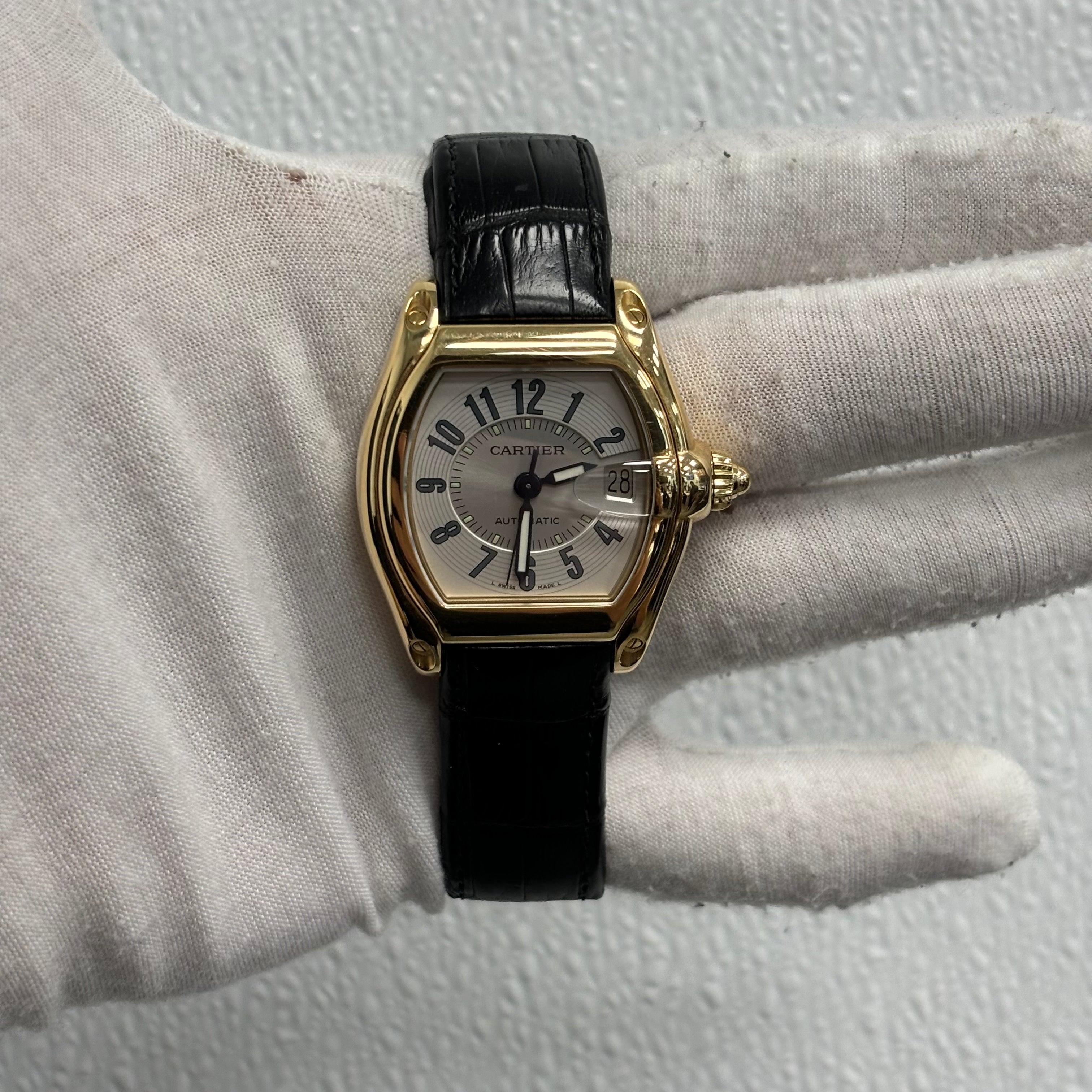 Cartier Roadster 44mm White Dial Watch Ref# W62003V2 - Happy Jewelers Fine Jewelry Lifetime Warranty