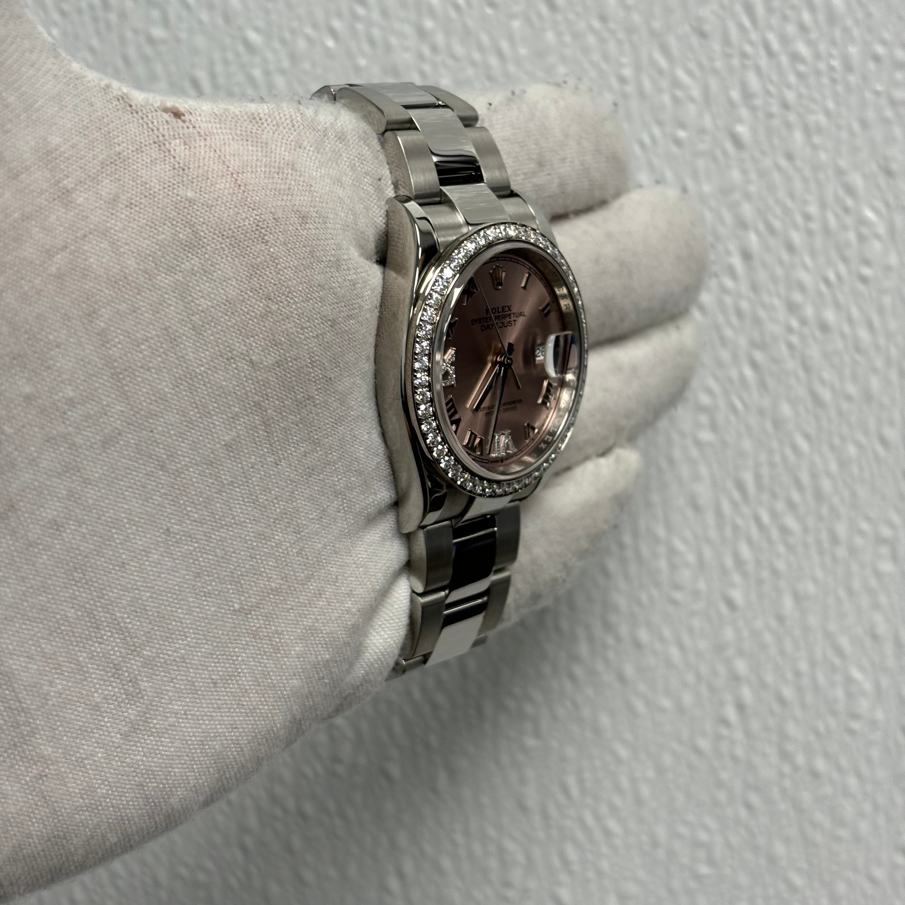 Rolex Datejust 36mm Pink Dial Watch Ref# 126284 - Happy Jewelers Fine Jewelry Lifetime Warranty