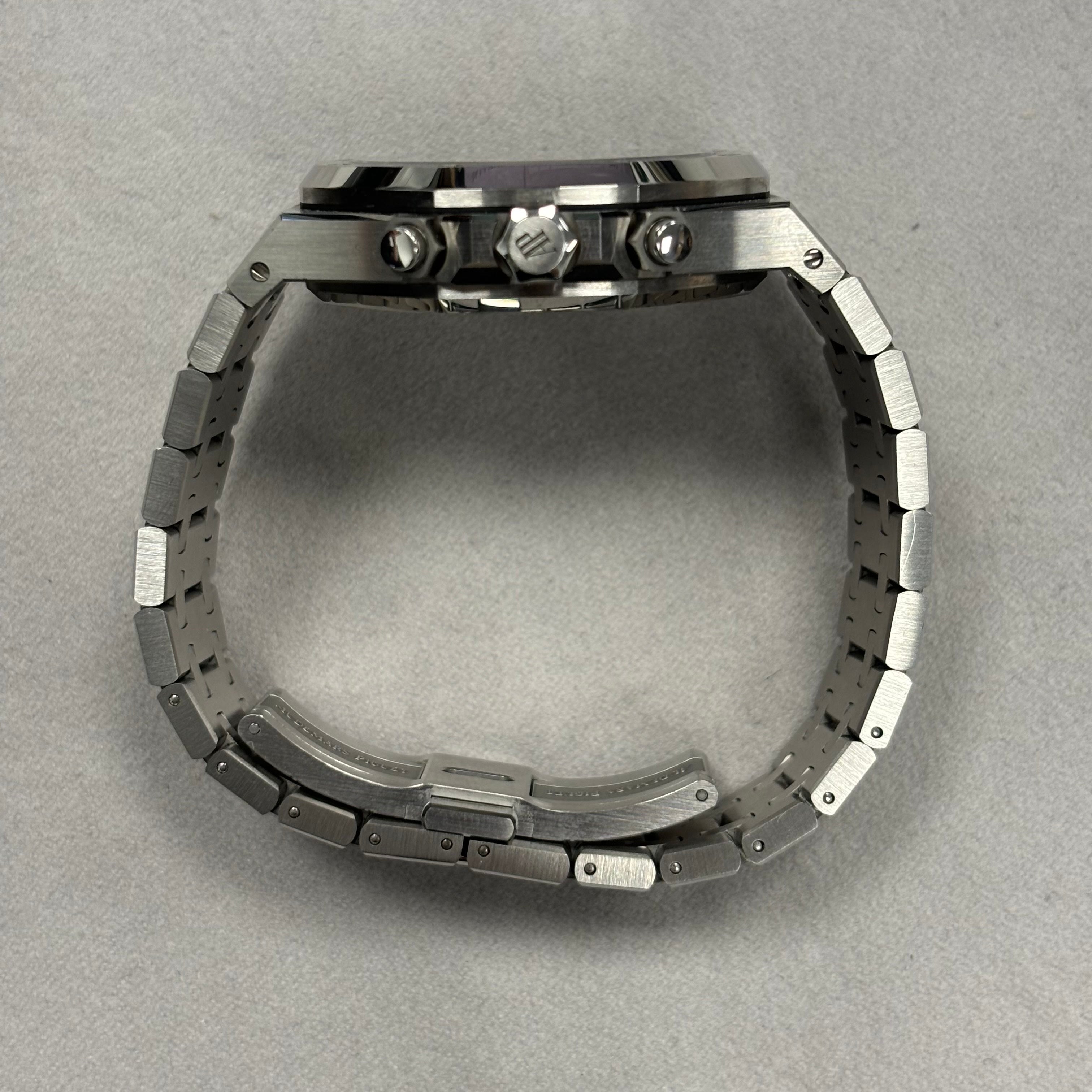 Audemars Piguet Royal Oak Stainless Steel 38mm Grey Chronograph Dial Watch Reference# 26315ST.OO.1256ST.02 - Happy Jewelers Fine Jewelry Lifetime Warranty