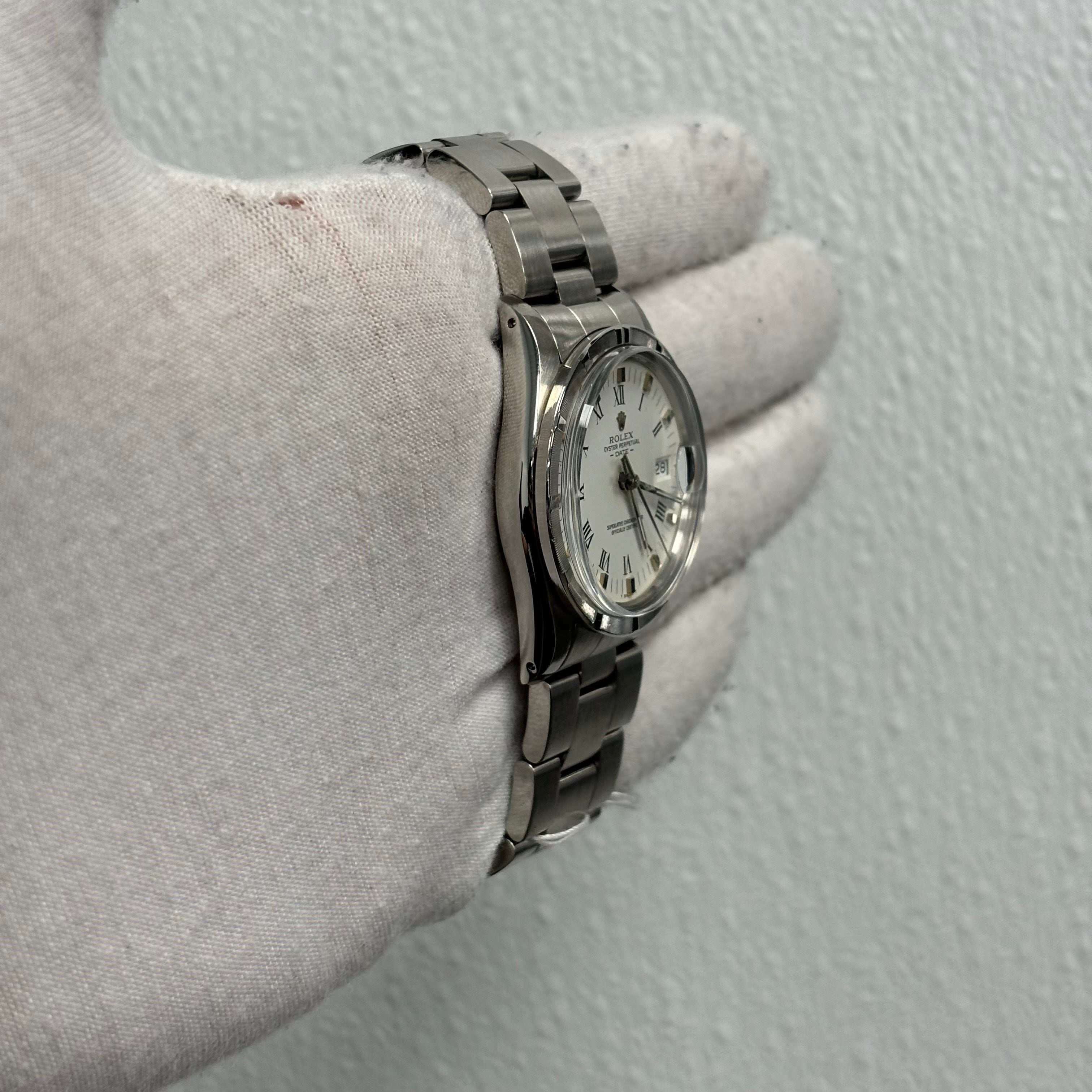 Rolex Datejust 34mm White Dial Watch Ref# 15010 - Happy Jewelers Fine Jewelry Lifetime Warranty