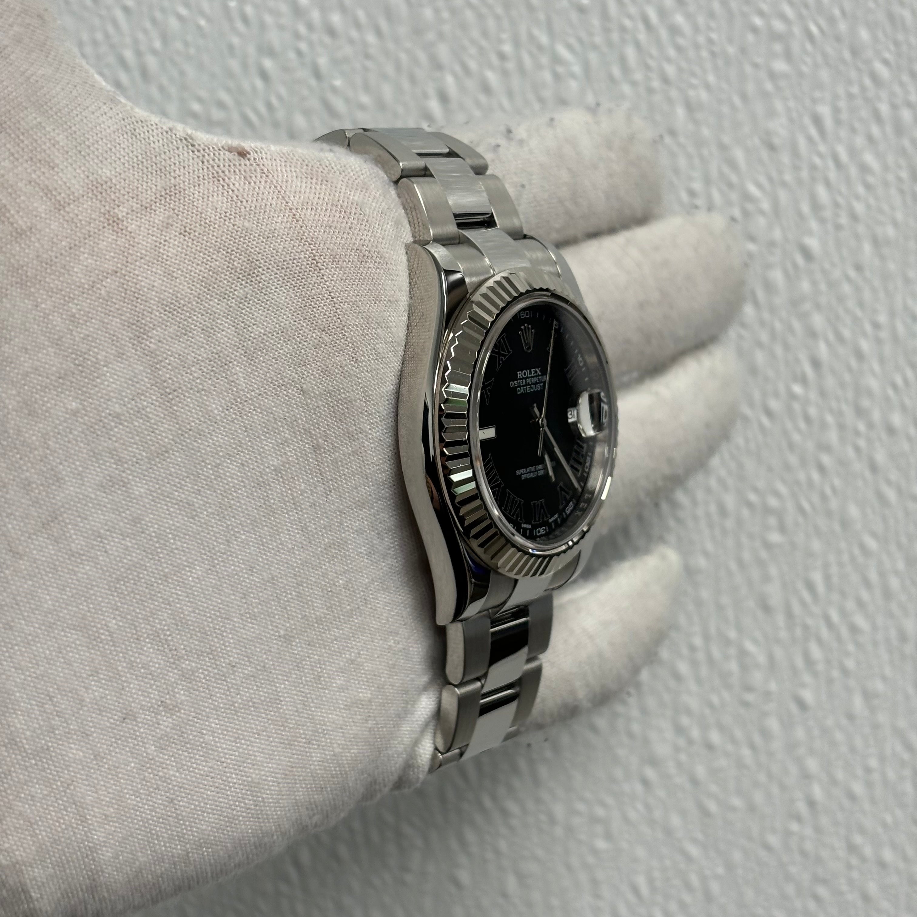 Rolex Datejust 41mm Grey Dial Watch Ref# 116334 - Happy Jewelers Fine Jewelry Lifetime Warranty