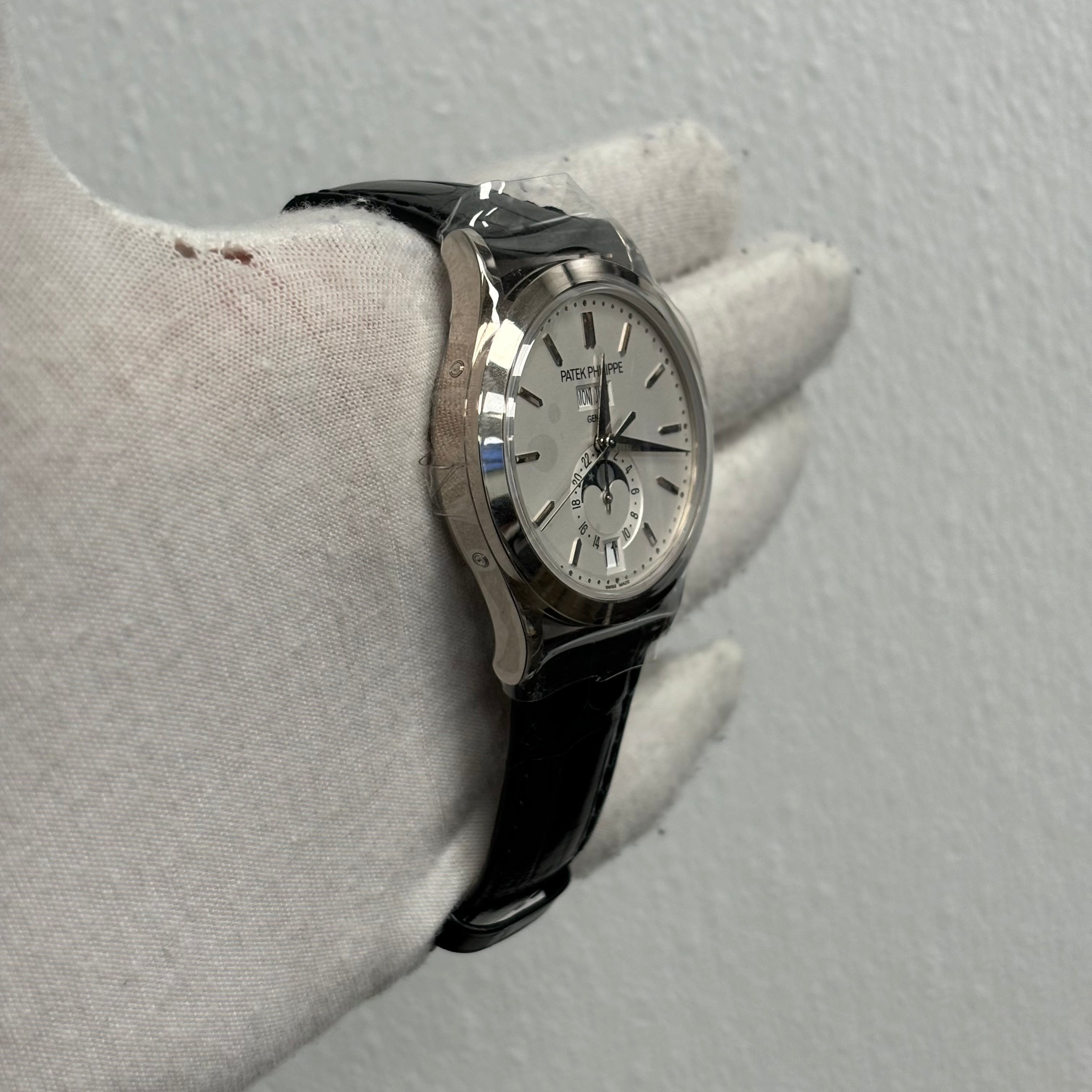 Patek Philippe Annual Calendar 38.5mm White Dial Watch Ref# 5396G-011 - Happy Jewelers Fine Jewelry Lifetime Warranty