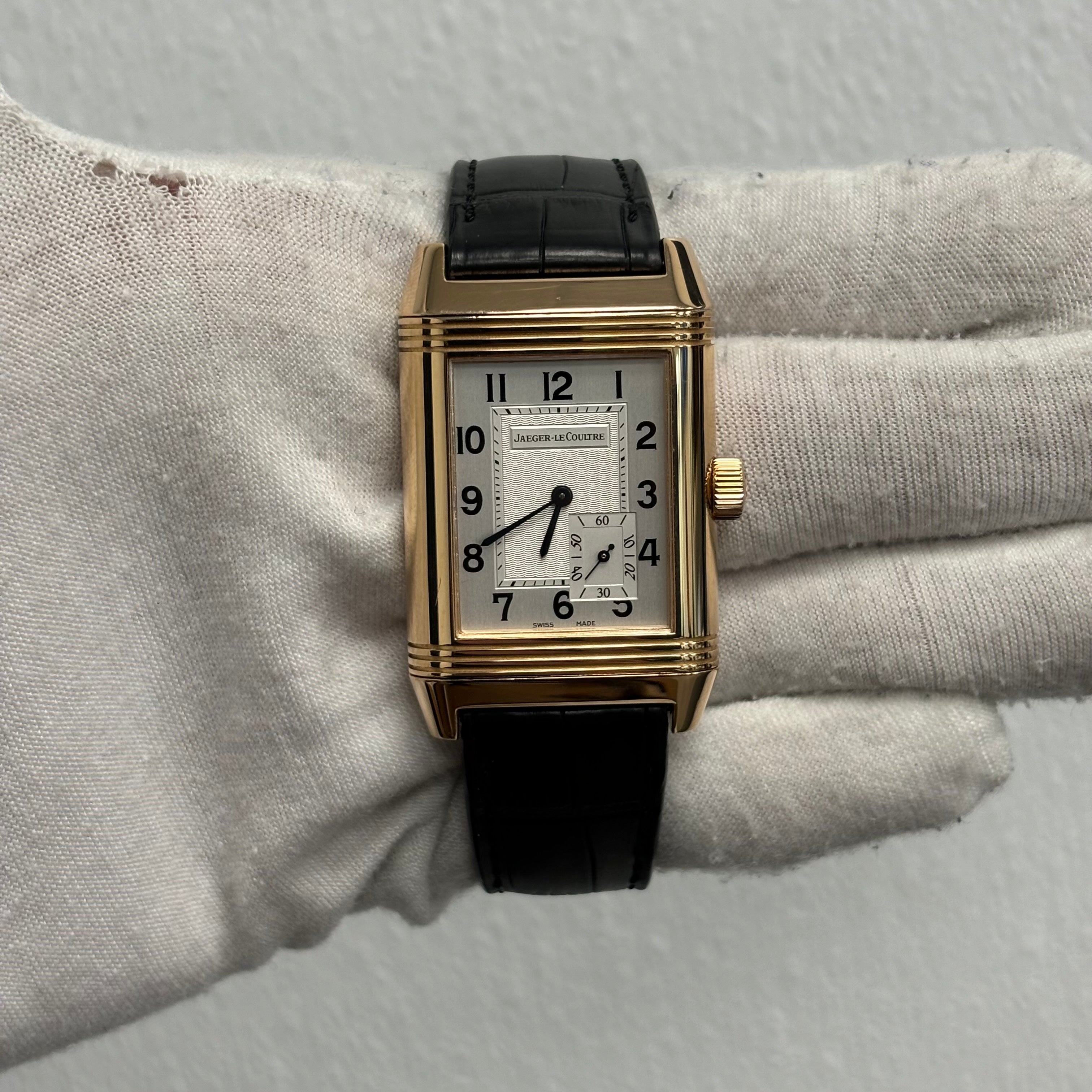 Jaeger-LeCoultre Reverso 29.5mm White Dial Ref# Q3012420 - Happy Jewelers Fine Jewelry Lifetime Warranty