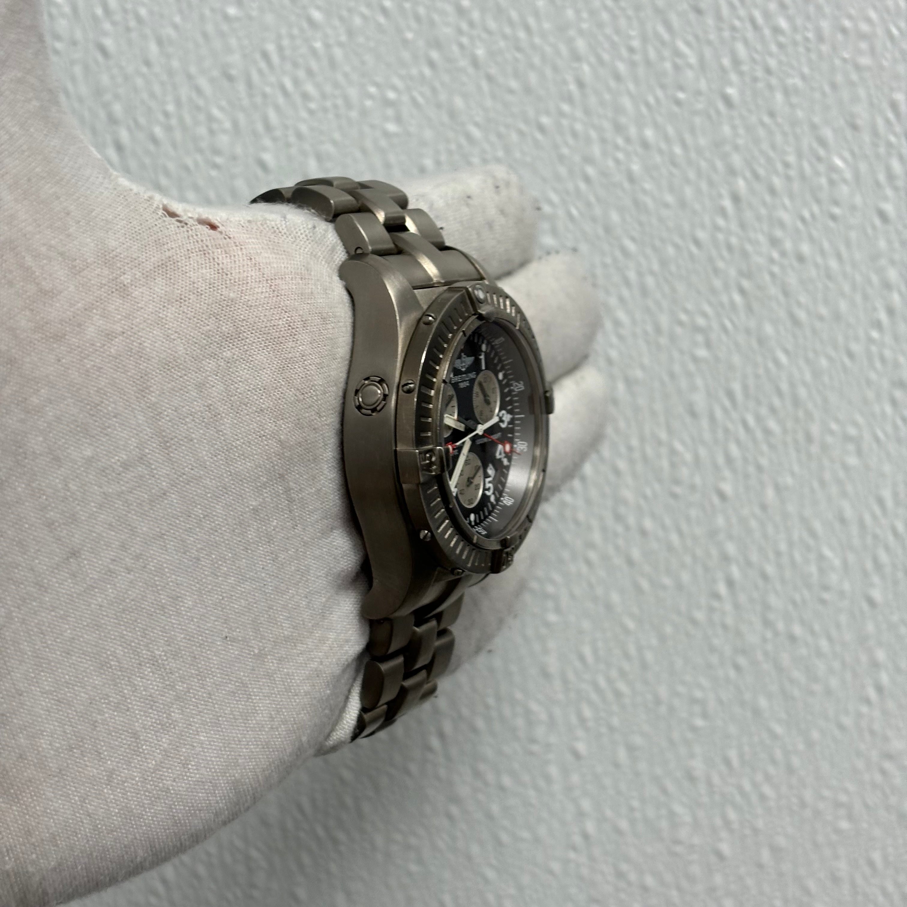 Breitling Avenger 44mm Grey Arabic Dial Watch Ref# E73360 - Happy Jewelers Fine Jewelry Lifetime Warranty