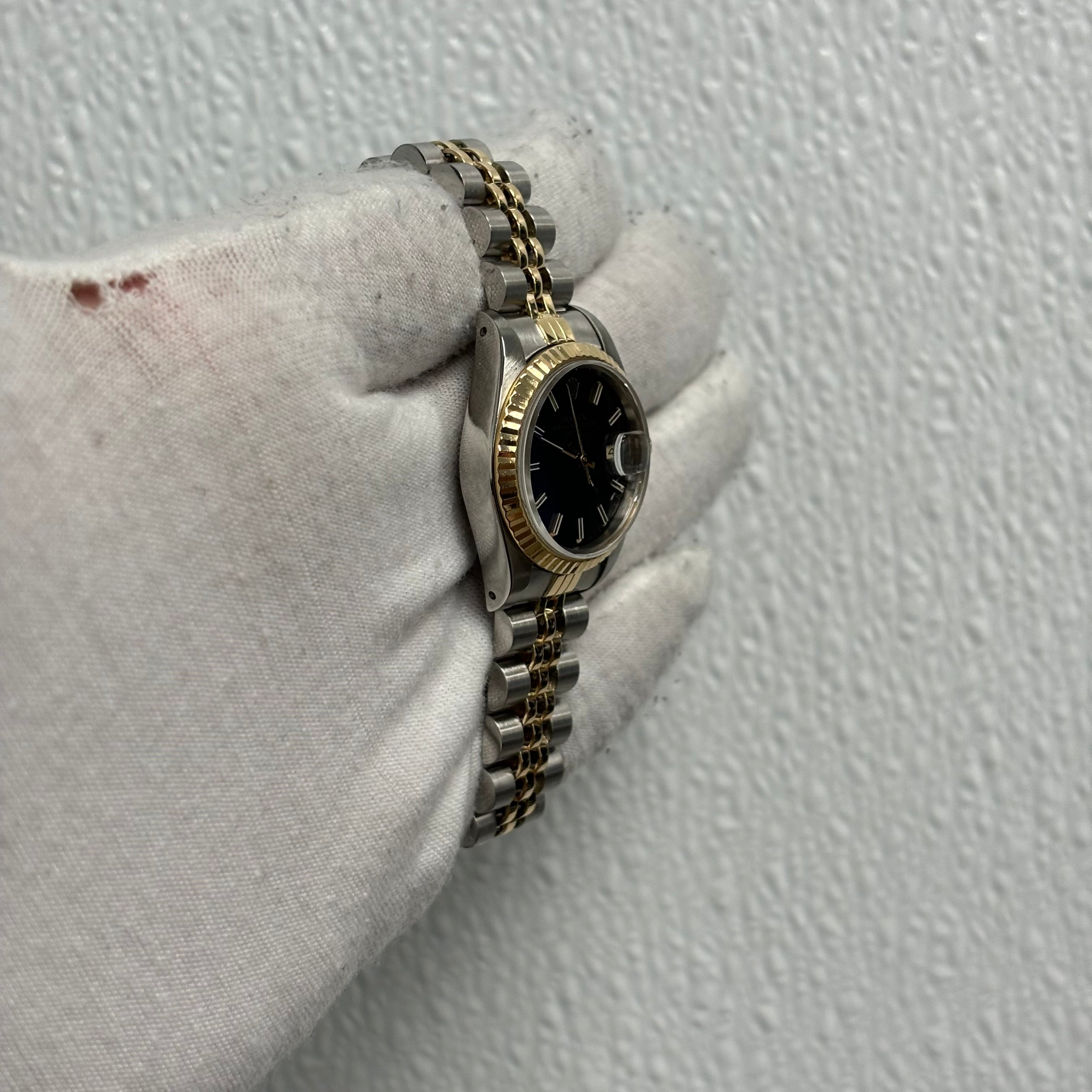 Rolex Datejust 26mm Black Watch Dial Ref# 69173 - Happy Jewelers Fine Jewelry Lifetime Warranty