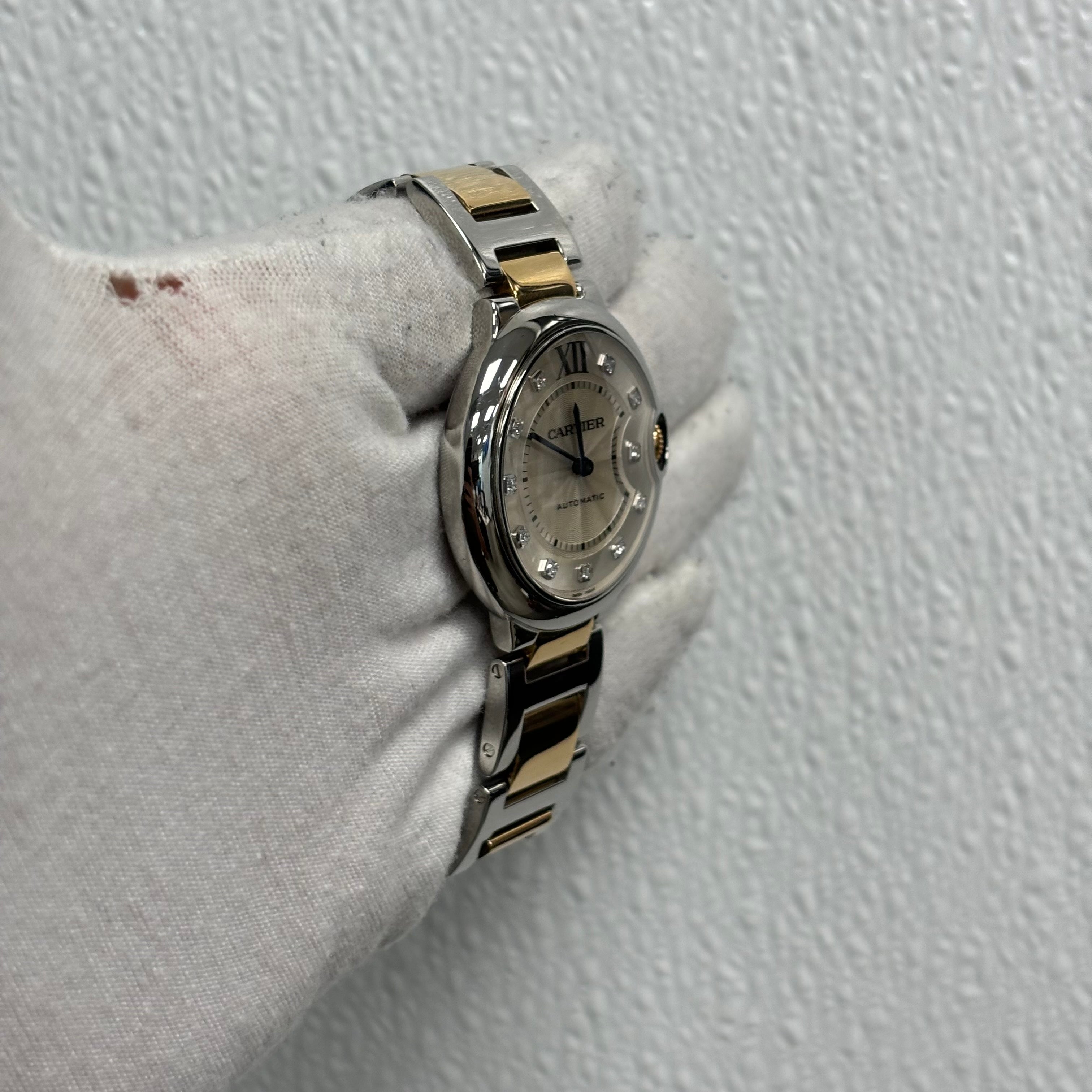 Cartier Ballon Bleu 36mm Silver Dial Watch Ref# WE902031 - Happy Jewelers Fine Jewelry Lifetime Warranty