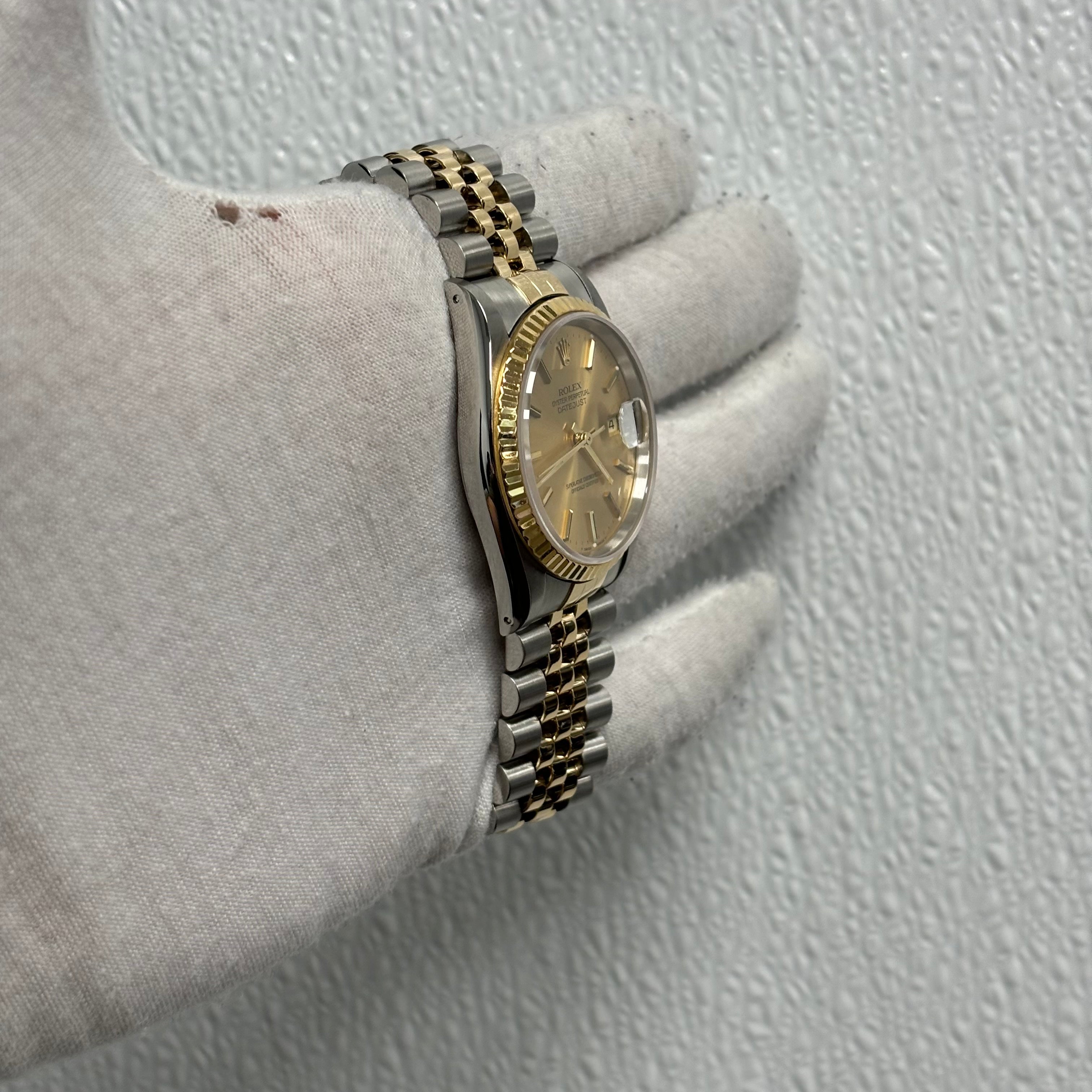 Rolex Datejust 36mm Champagne Dial Ref# 16233 - Happy Jewelers Fine Jewelry Lifetime Warranty