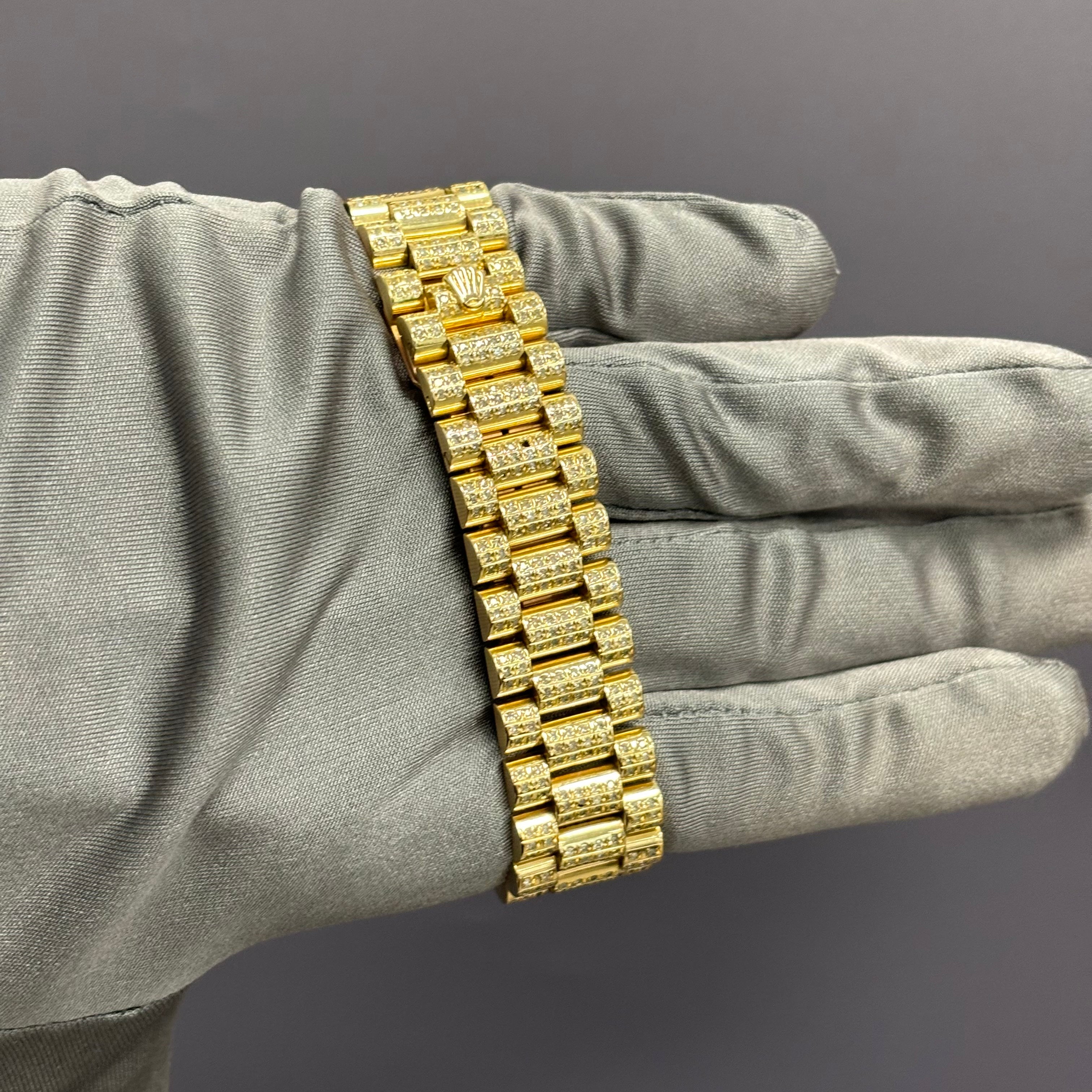 Rolex Day-Date 36mm Pave Dial Watch Ref# 18238 - Happy Jewelers Fine Jewelry Lifetime Warranty