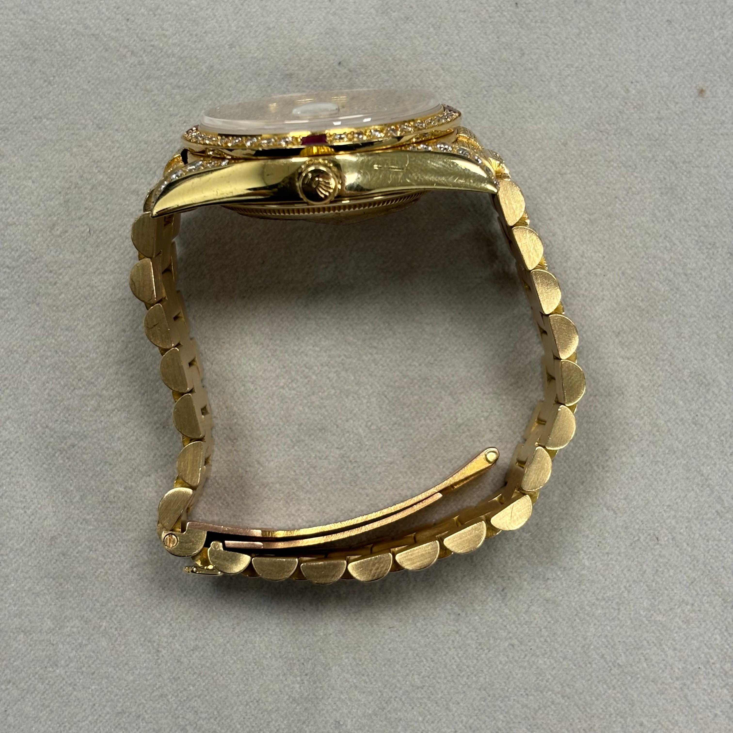 Rolex Day-Date 36mm Pave Dial Watch Ref# 18238 - Happy Jewelers Fine Jewelry Lifetime Warranty