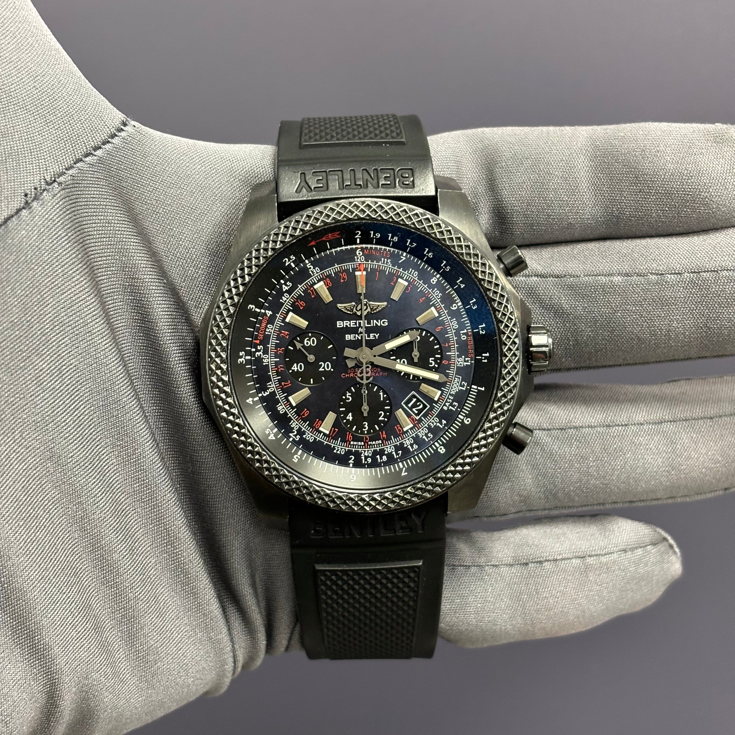 Breitling For Bentley 50mm Blue Dial Watch Ref# MB0611 - Happy Jewelers Fine Jewelry Lifetime Warranty