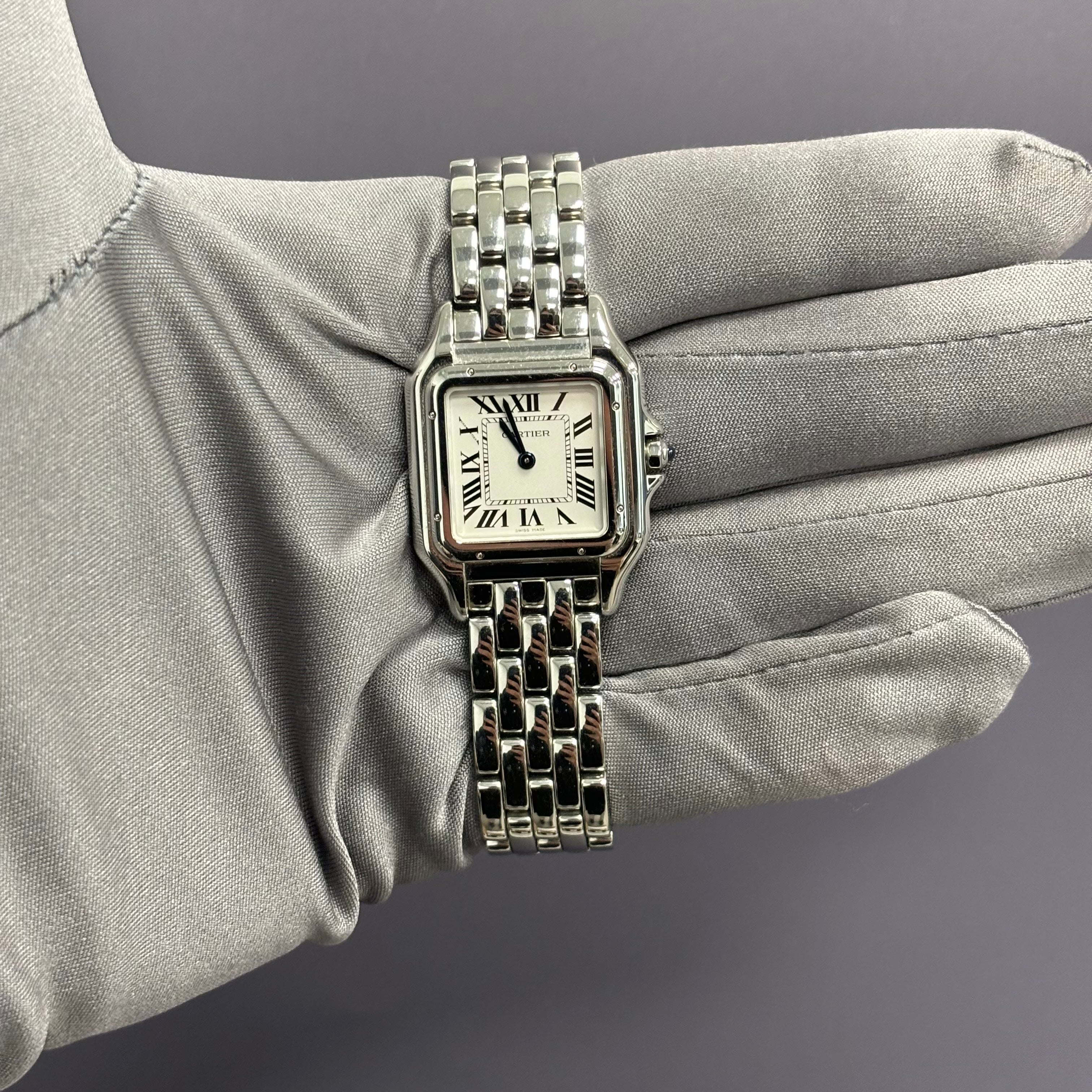 Cartier Panthere 27mm White Dial Ref# WSPN0007 - Happy Jewelers Fine Jewelry Lifetime Warranty